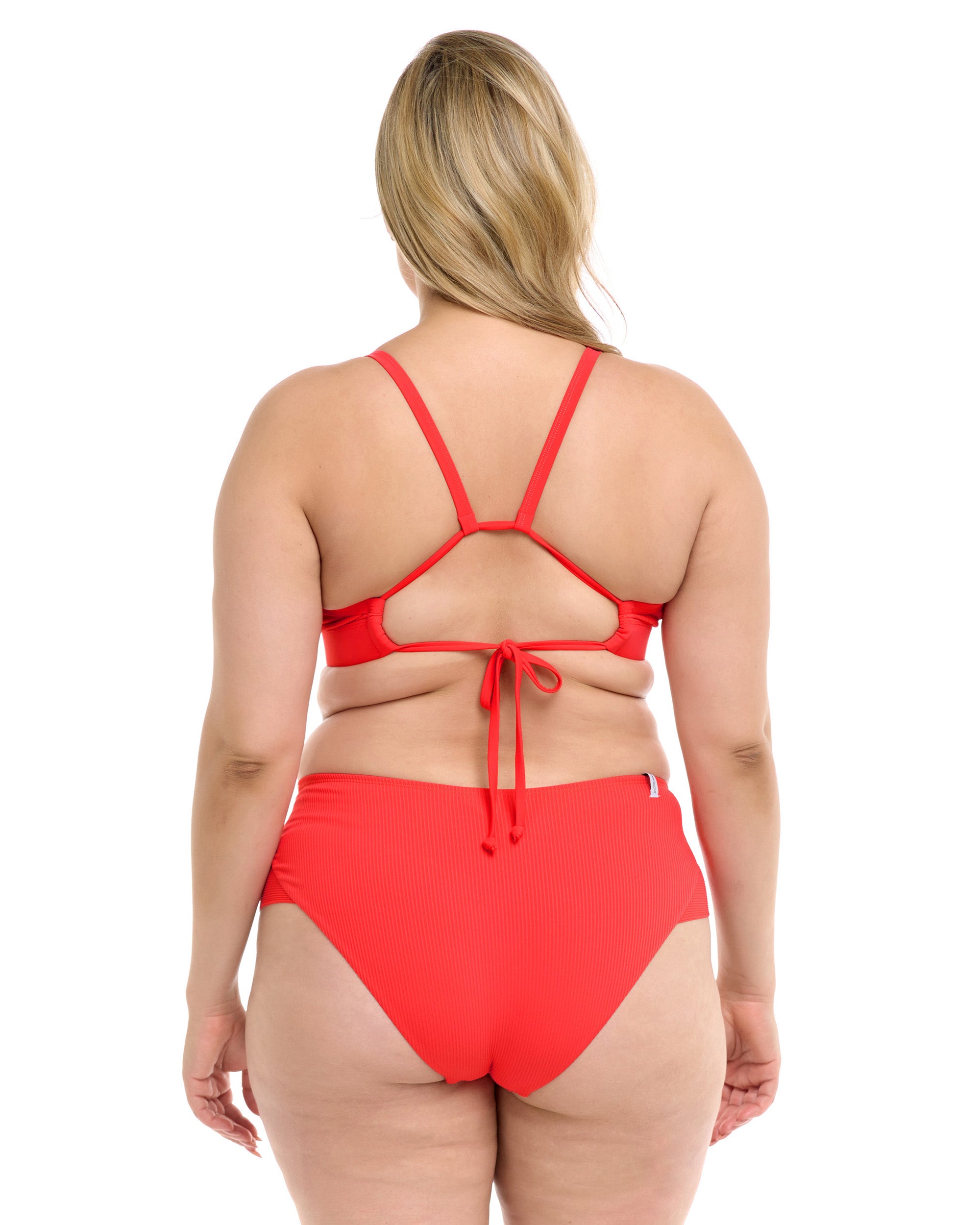 Ibiza Drew Plus Size Swim Top - Snapdragon