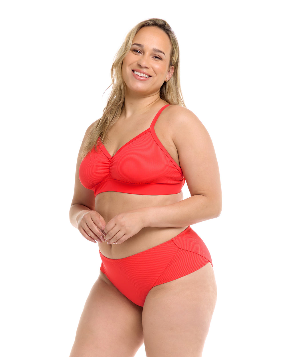 Plus Size Women's The Julia Crinkle Underwire Bikini Top by Swimsuits For  All in Fire Red (Size M) - Yahoo Shopping