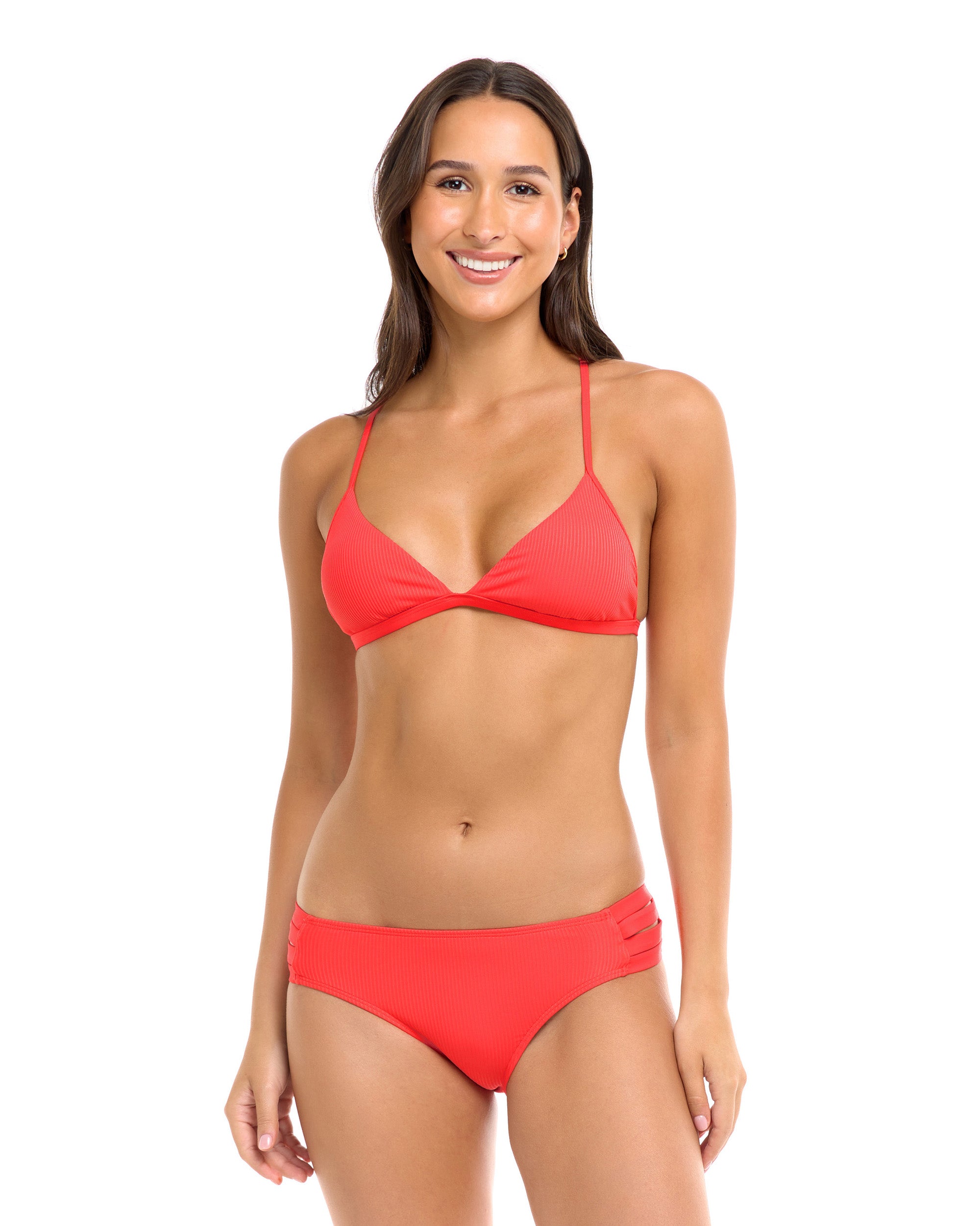 Ibiza Evelyn Fixed Triangle Bikini Top - Snapdragon