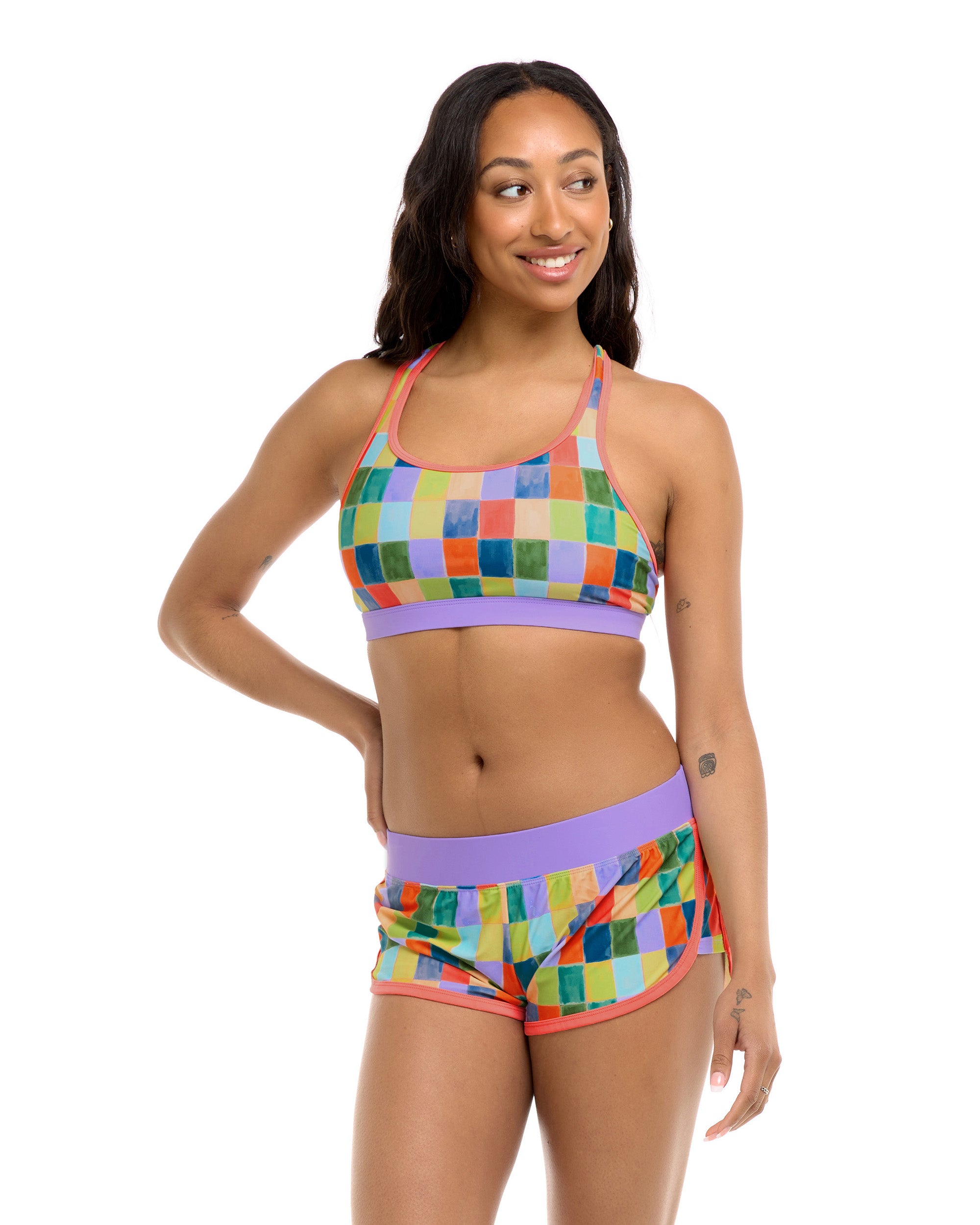 Aloha Vibes Equalizer Sports Bra - Multi