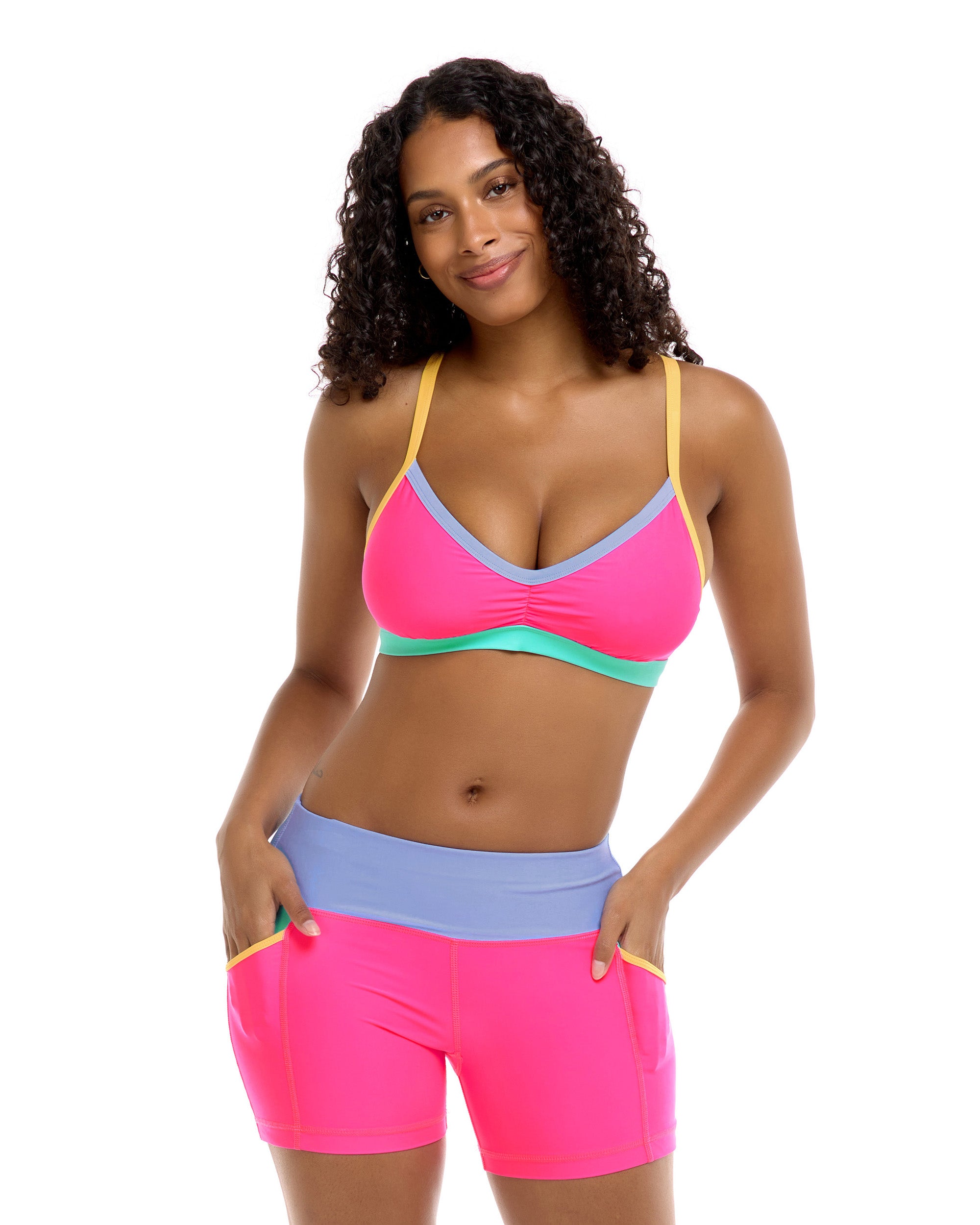 Vibration Drew D-F Cup Bikini Top - Bubble Gum