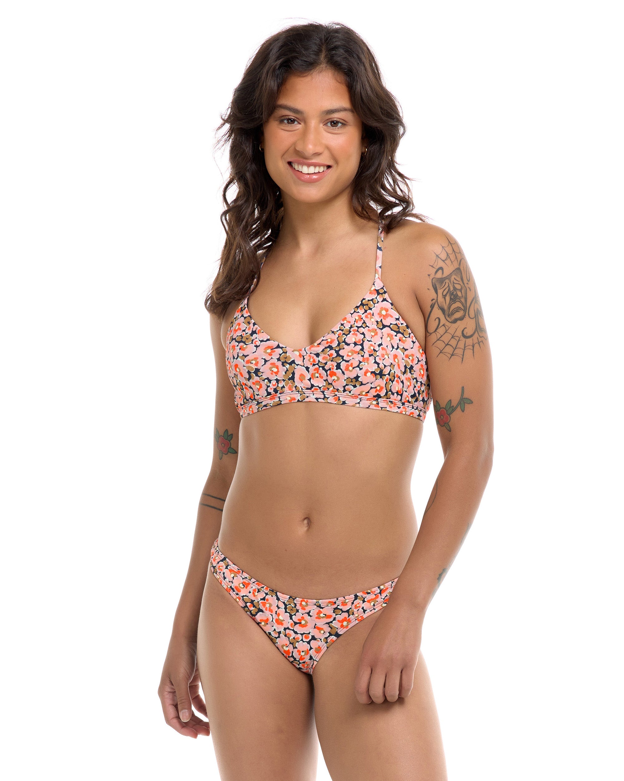 Mademoiselle Ruth Fixed Triangle Swim Top - Multi