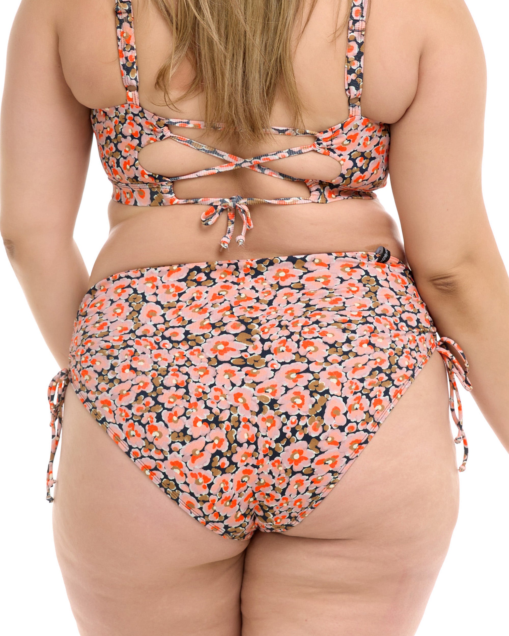 Mademoiselle High Tide Plus Size Swim Bottom - Multi