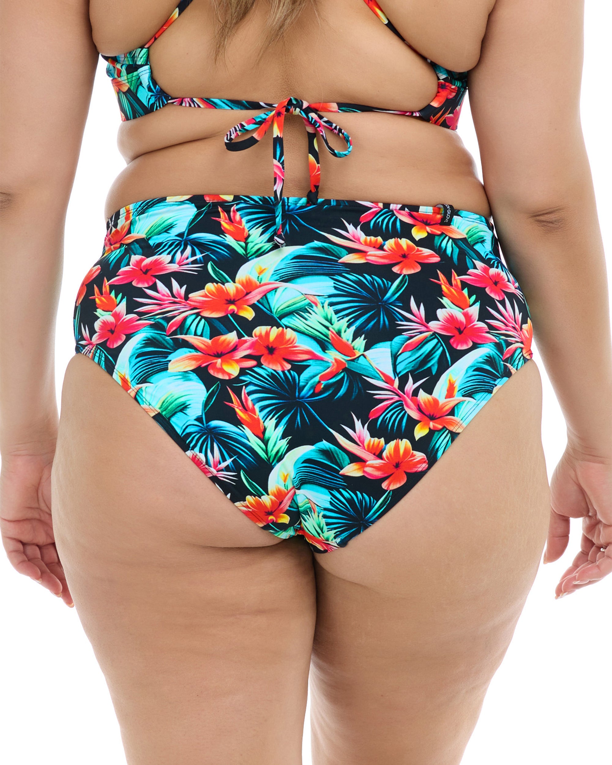 Colola High Tide Plus Size Swim Bottom - Colola / Black