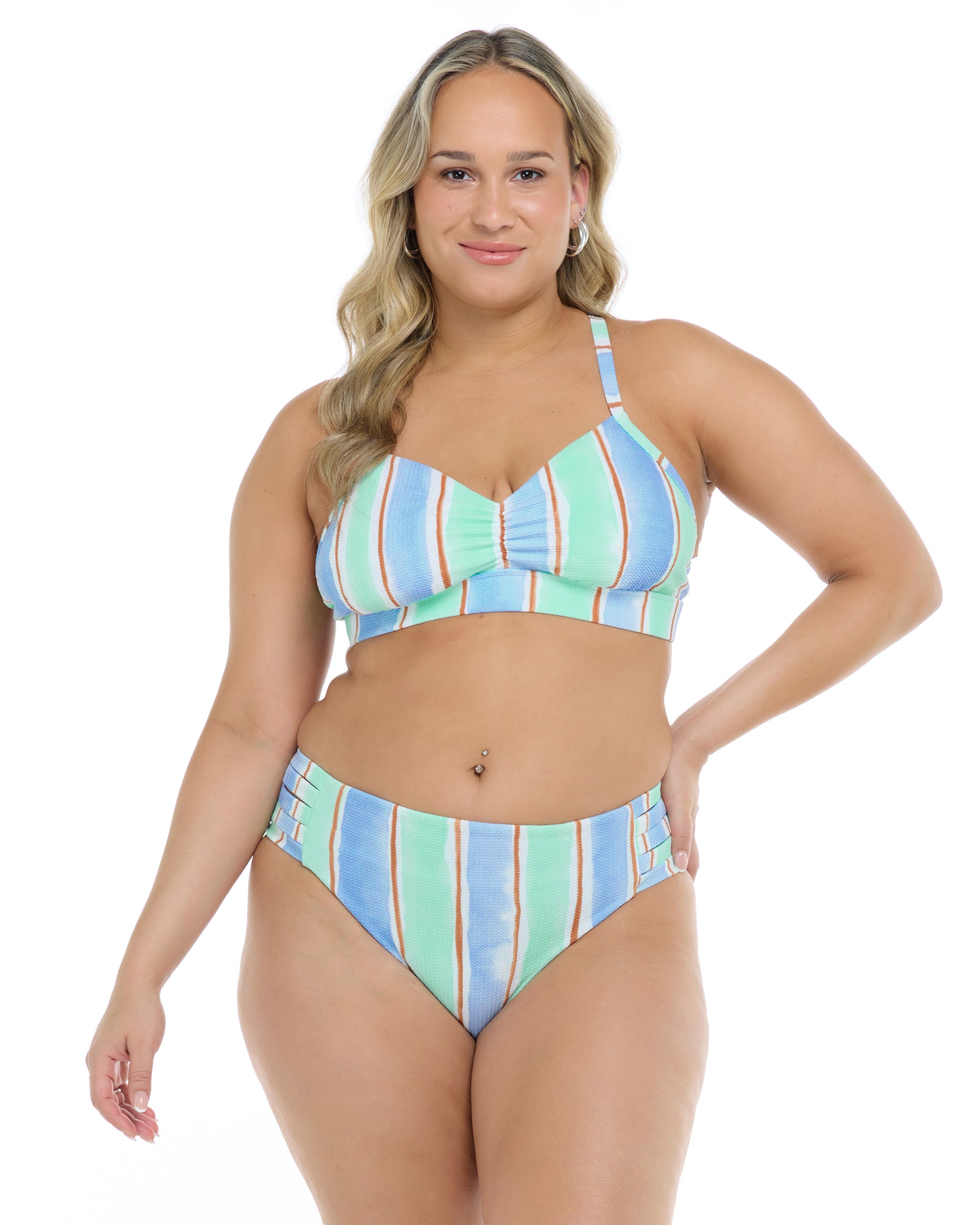 Shorebreak Drew Plus Size Swim Top - Shorebreak / Multi