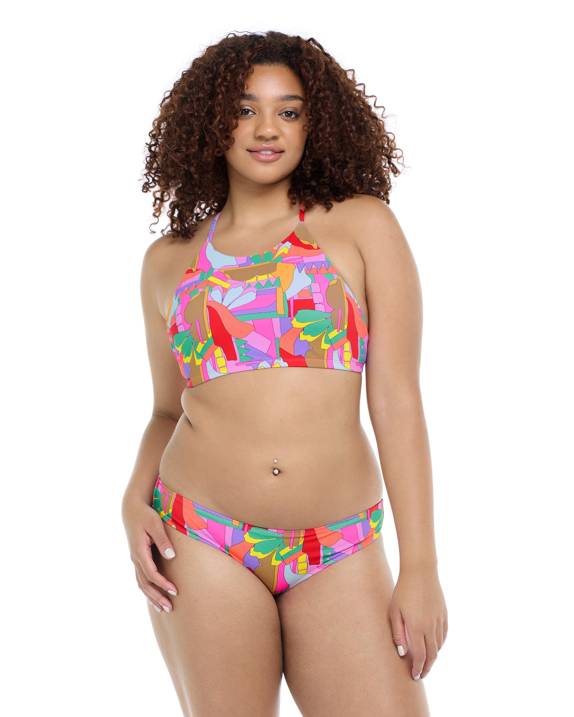 Artistry Alesha High Neck Bikini Top - Artistry / Multi