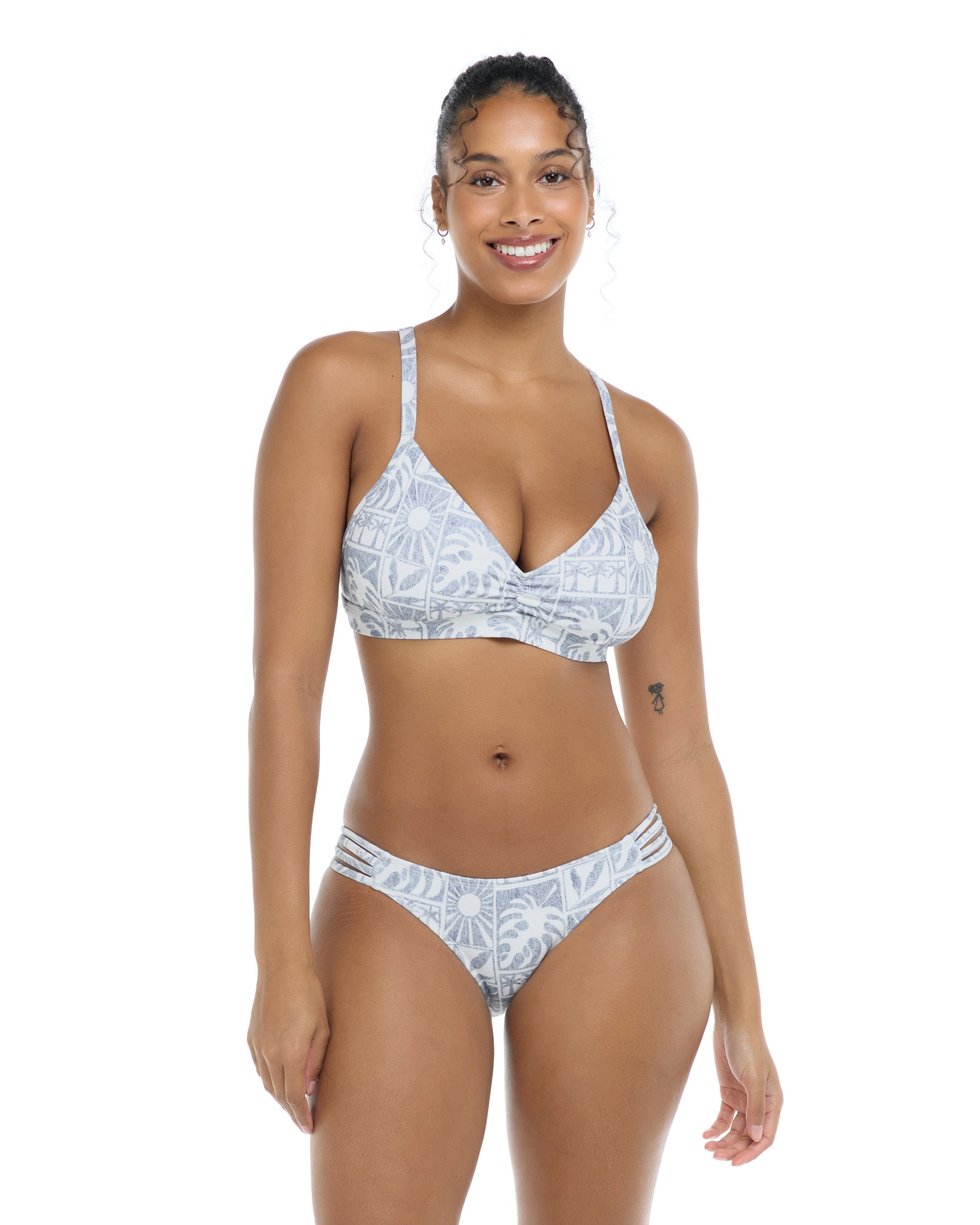 Serene Drew D-F Cup Bikini Top - Serene / Snow