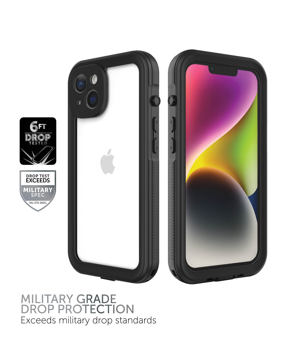 inkolelo Compatible with iPhone 13 Pro Max Waterproof Case, Built-in Screen  Full-Body Protector with Floating Strap IP68 Waterproof Case for iPhone 13