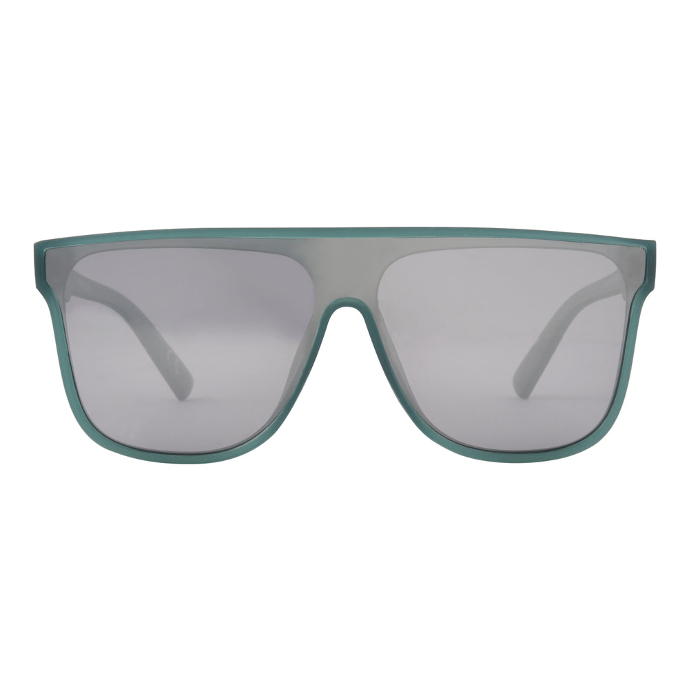 Toby Shield-Shaped Sunglasses - Teal