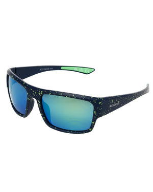 Sea Breeze Rectangle Sunglasses - Navy / Green