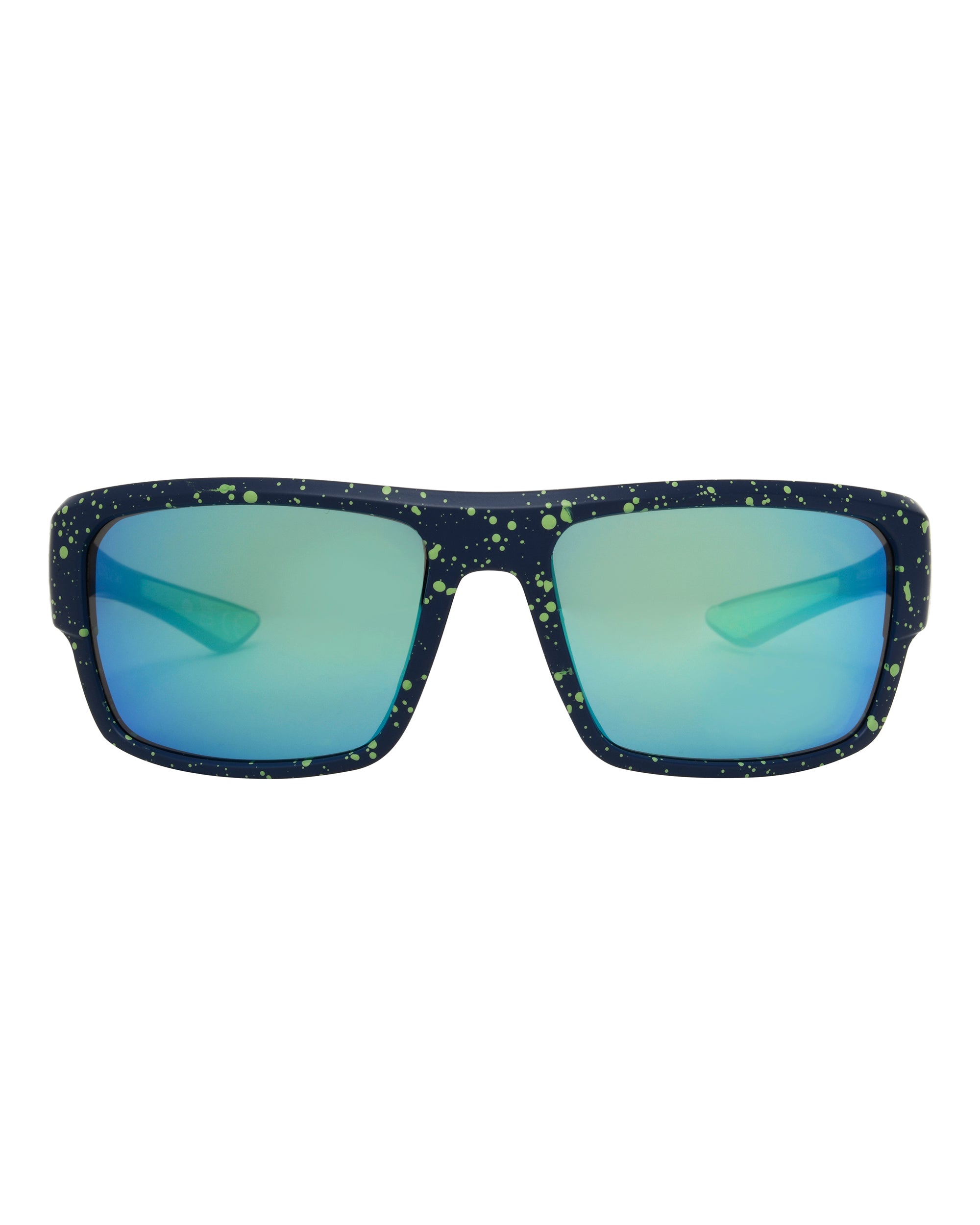 Sea Breeze Rectangle Sunglasses - Navy / Green