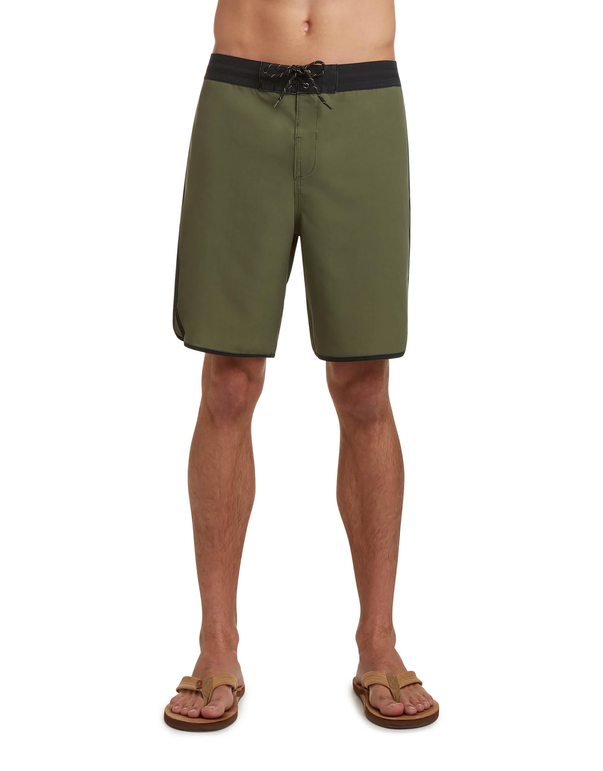 OG Scallop 19" Boardshorts - Olive