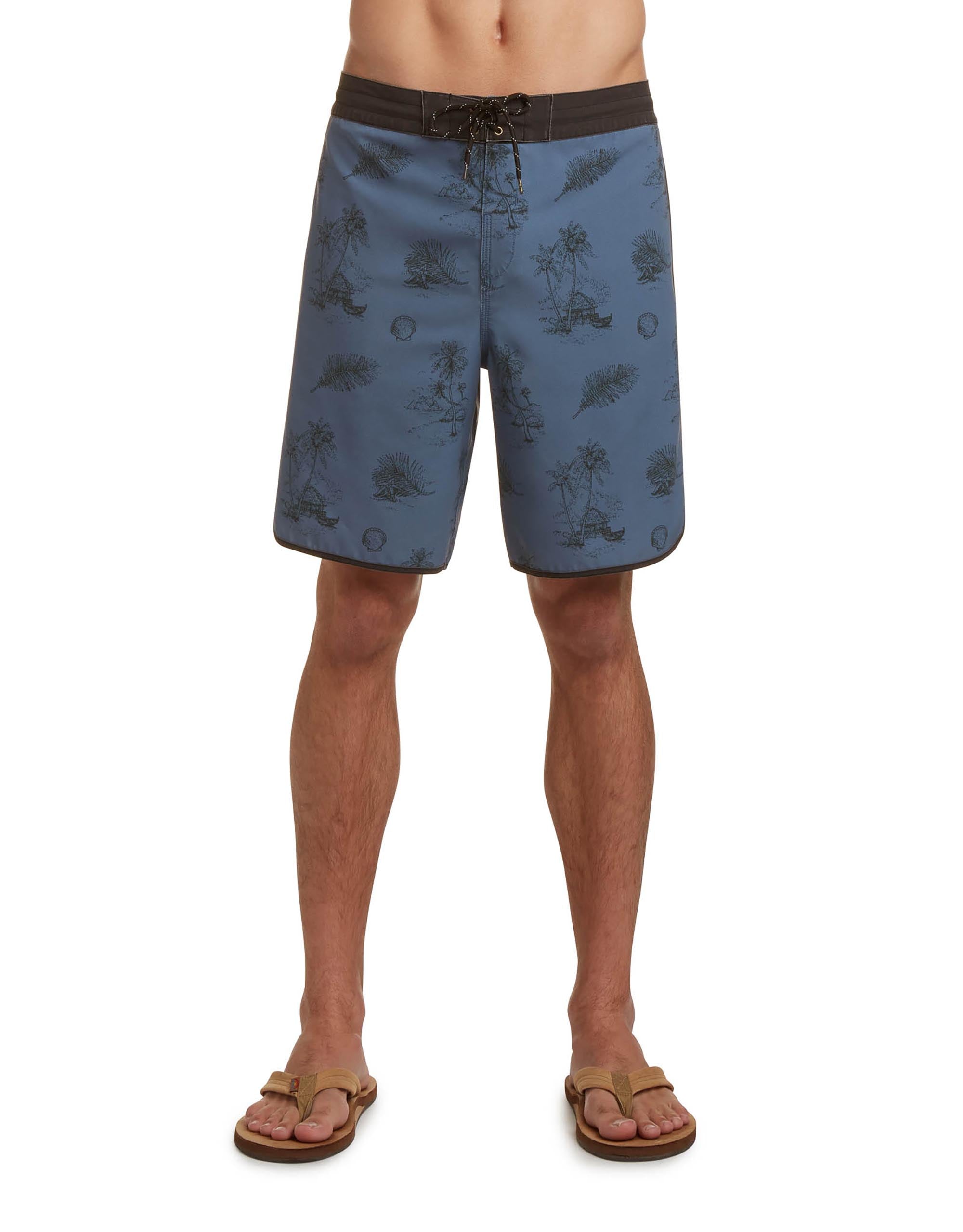 OG Scallop 19" Boardshorts - Slate Black