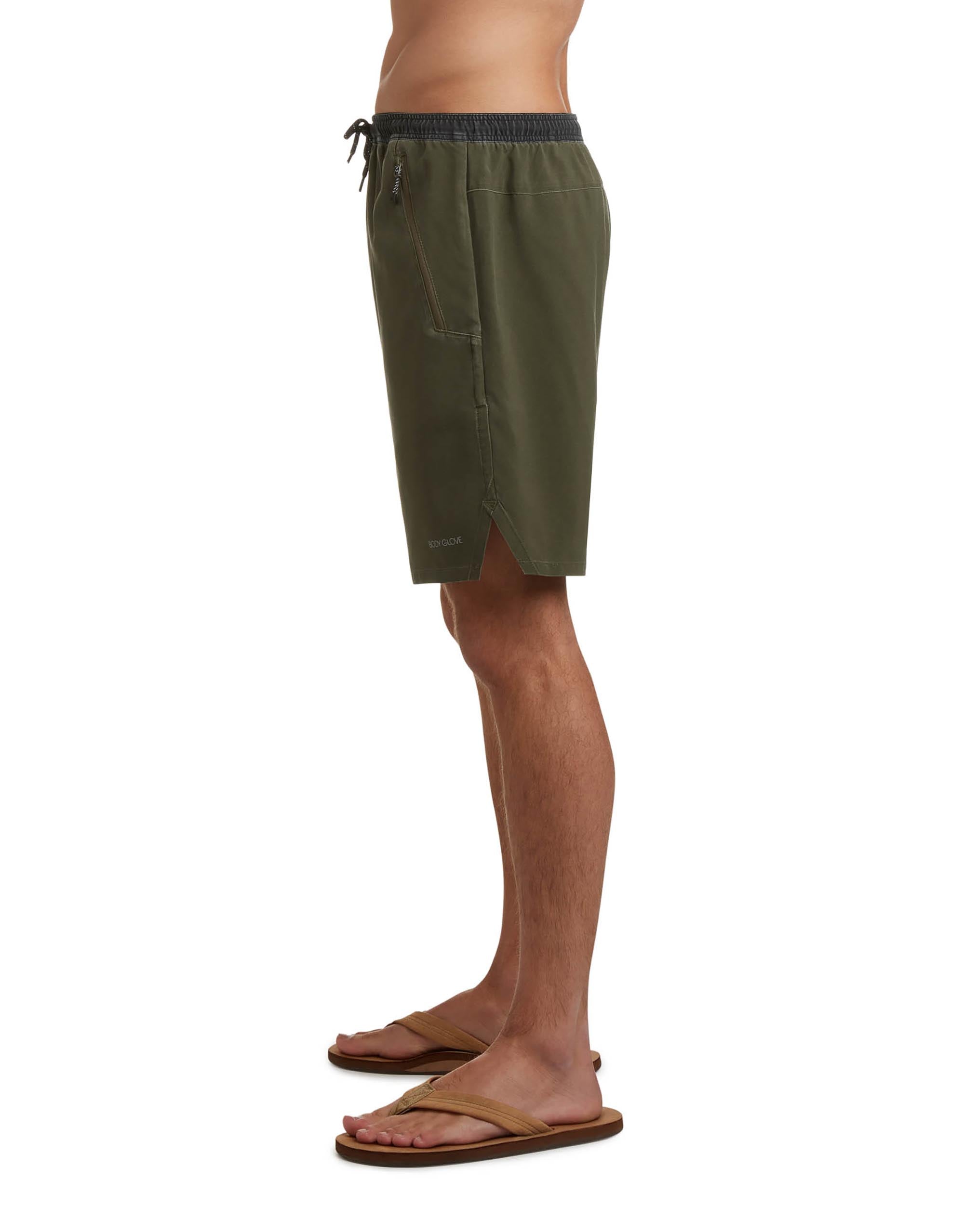 Drifter 19" Hybrid Training Short - Military Olive