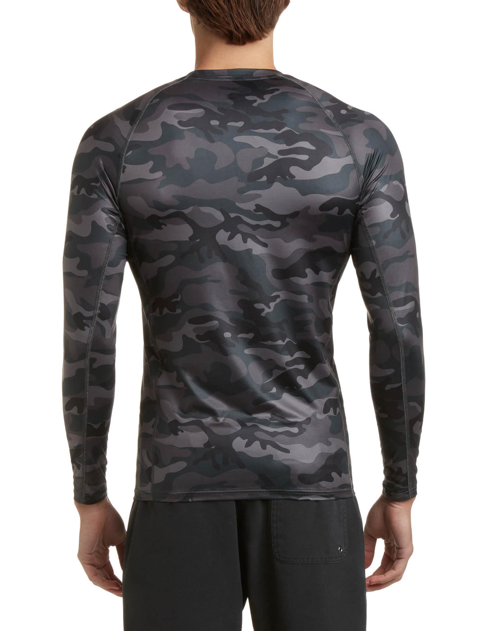 FarWest Men's UV Blocker Long Sleeve Graphic Swim Shirt