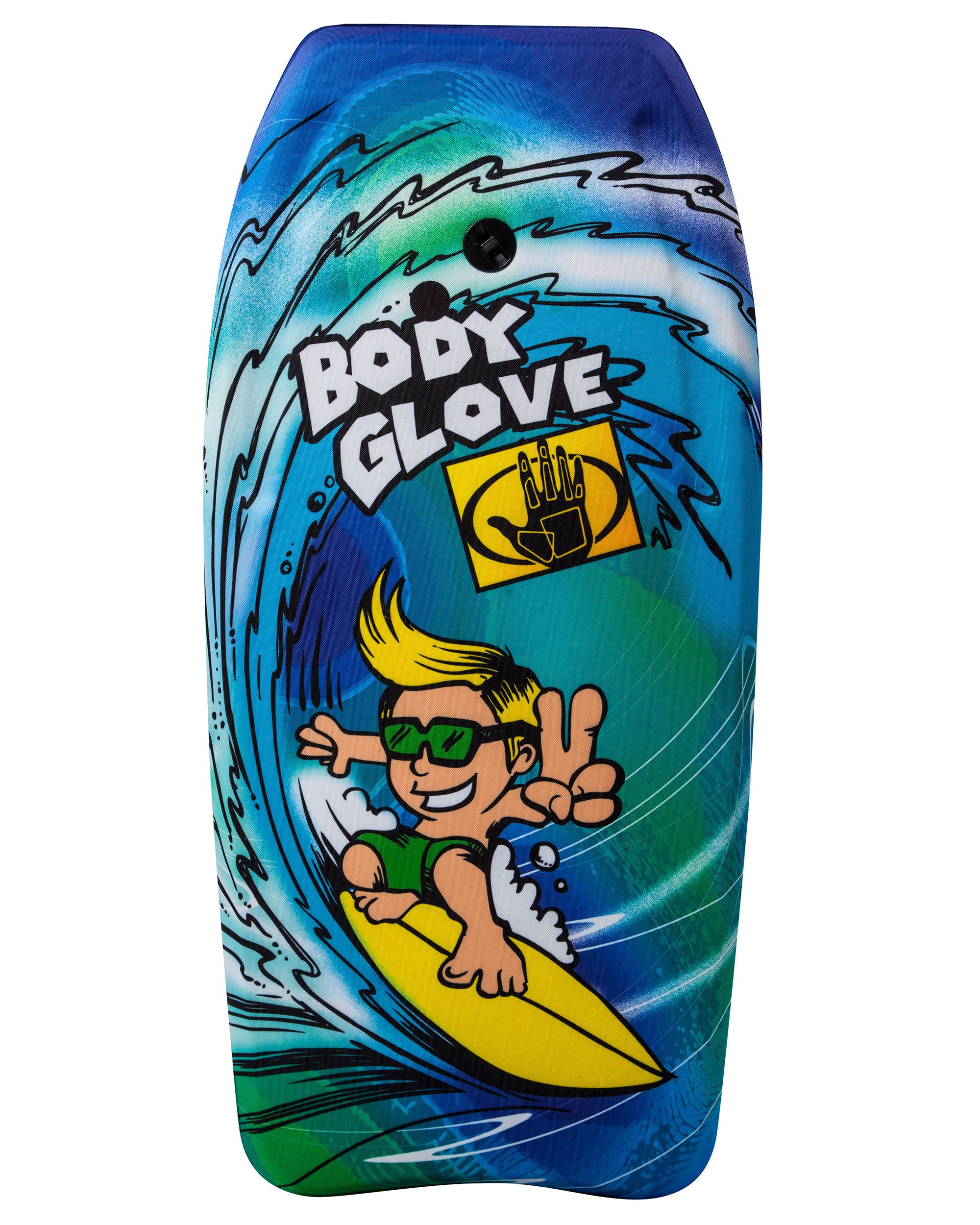 Classic 33" Body Board with Peace Out Graphic