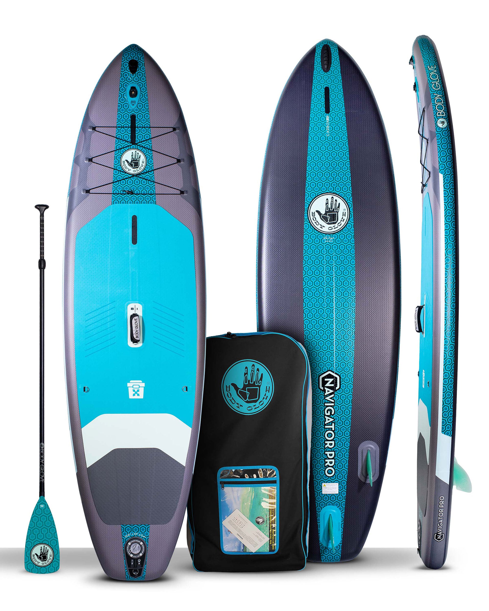 Navigator Pro 10'6" Inflatable Paddle Board - Silver/Teal