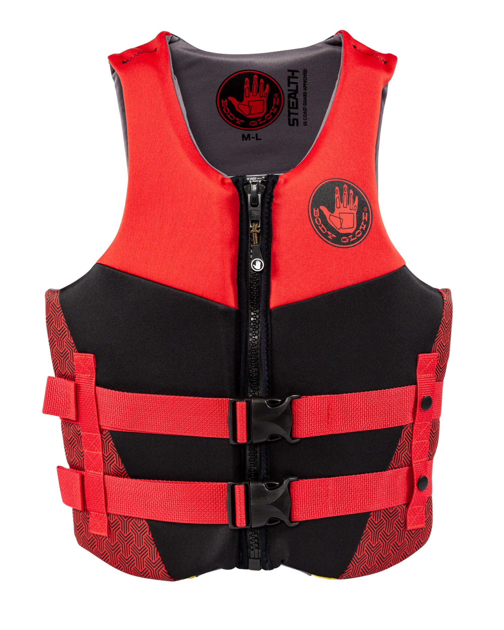 Stealth Unisex USCGA PFD - Black/Red