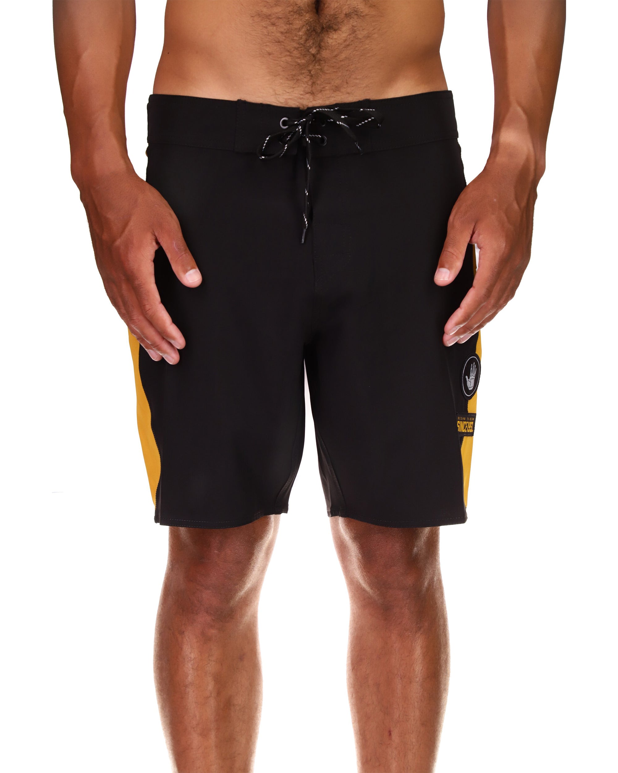 BG Classic Boardshort 18" - Black/Yellow