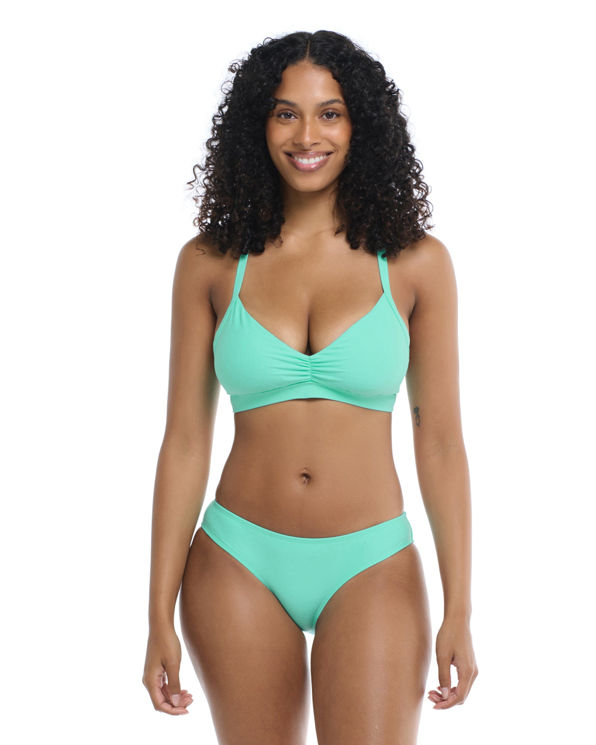 Smoothies Drew D-F Cup Swim Top - Sea Mist