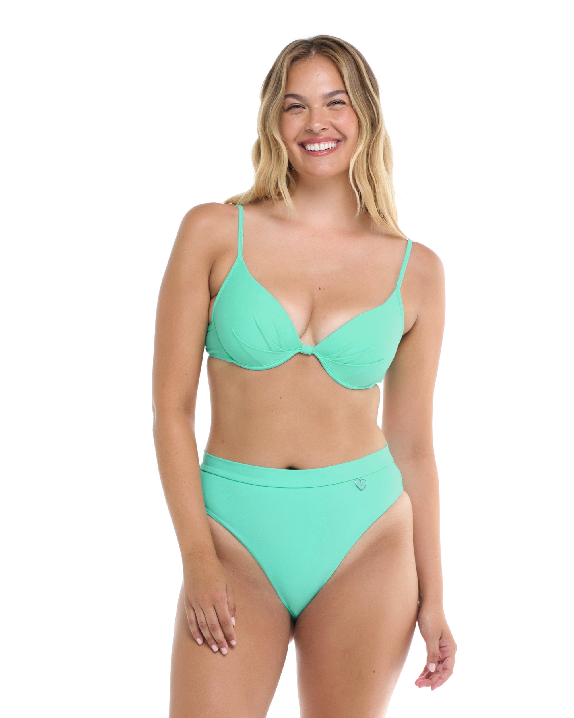 Smoothies Greta Bikini Top - Sea Mist