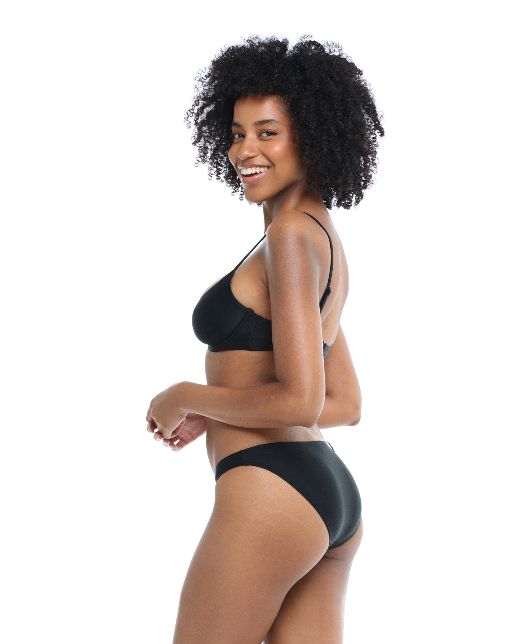 Smoothies Bikini Swim Bottom - Black