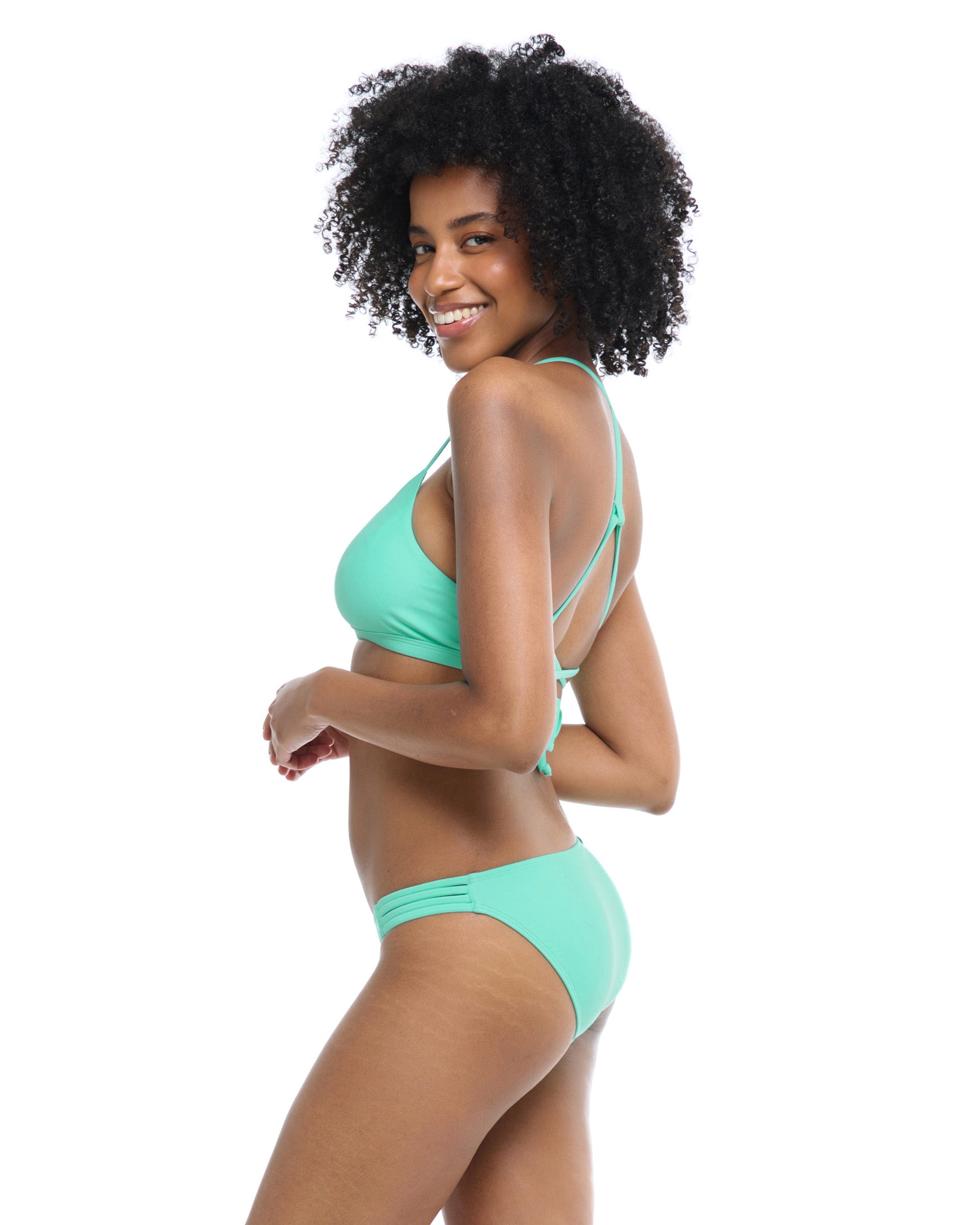 Smoothies Flirty Surf Rider Swim Bottom - Sea Mist