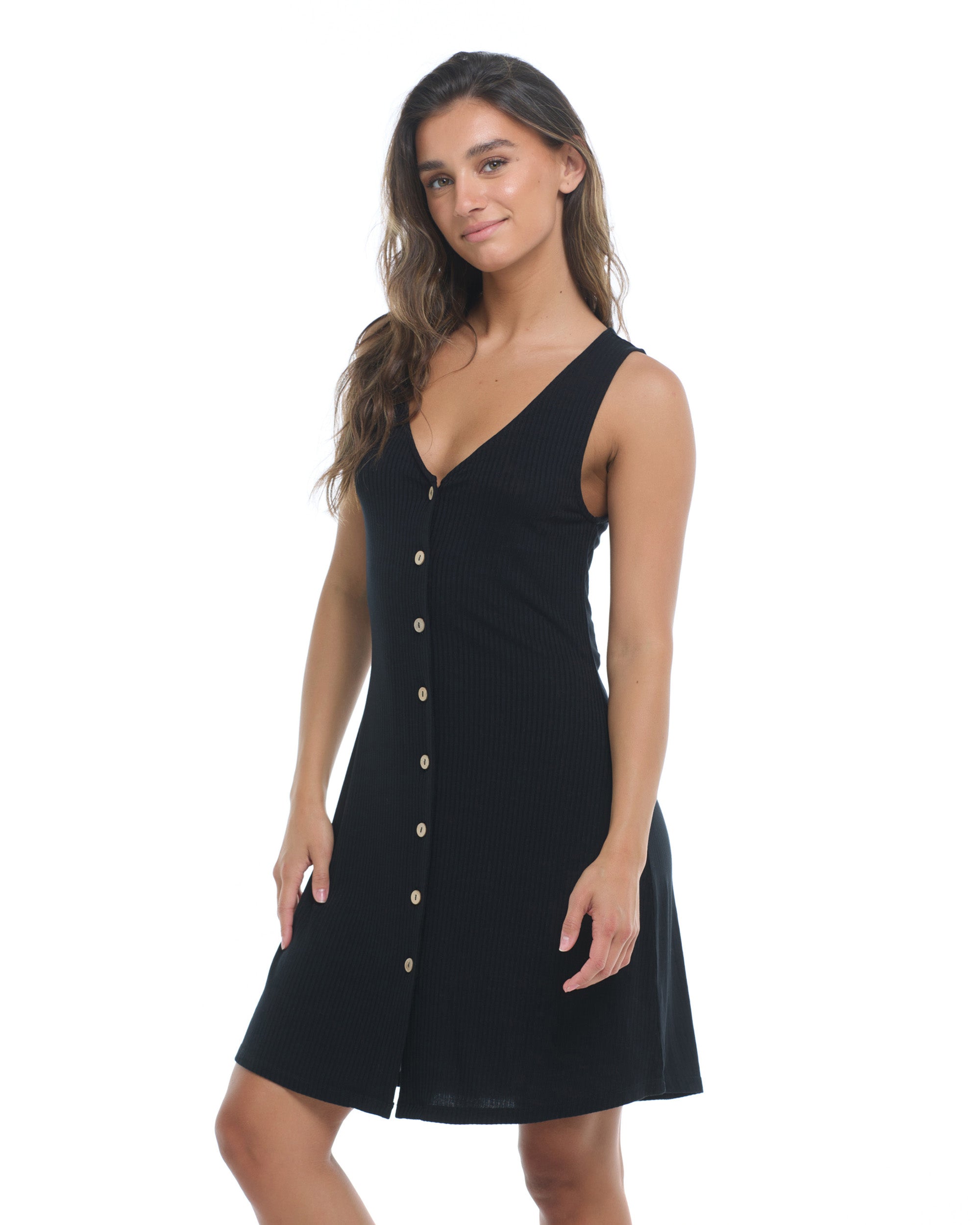 Cora Cover-Up Dress - Black