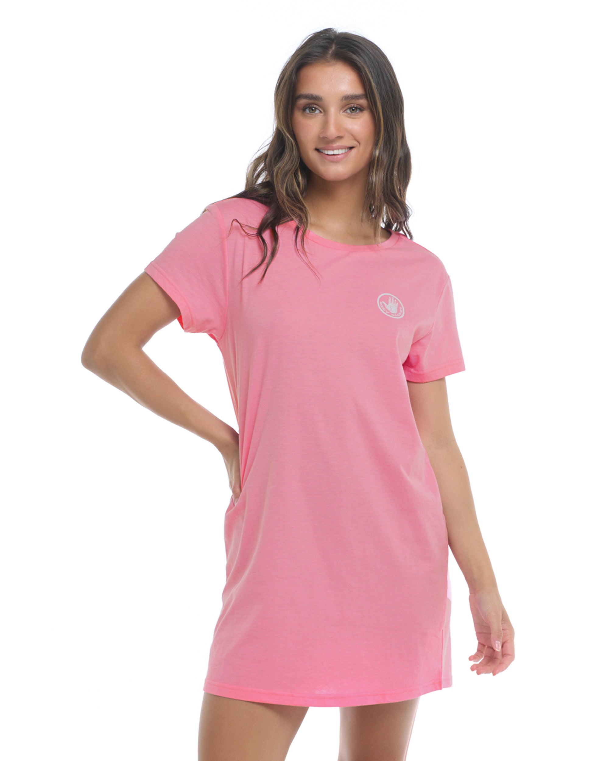 Brielle T-Shirt Dress - Pitaya Heather