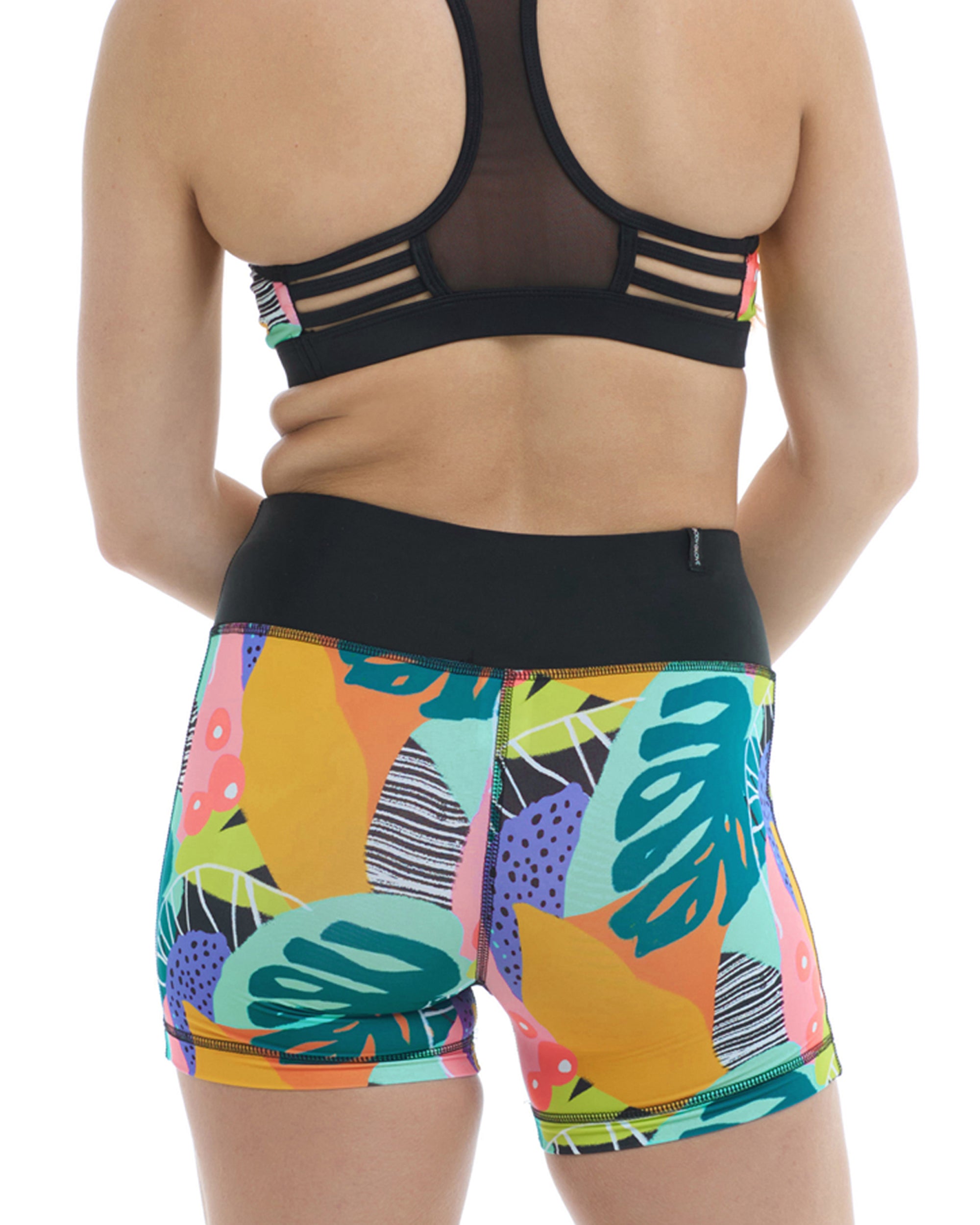 Curacao Splash Performance Cross-Over Short - Multi