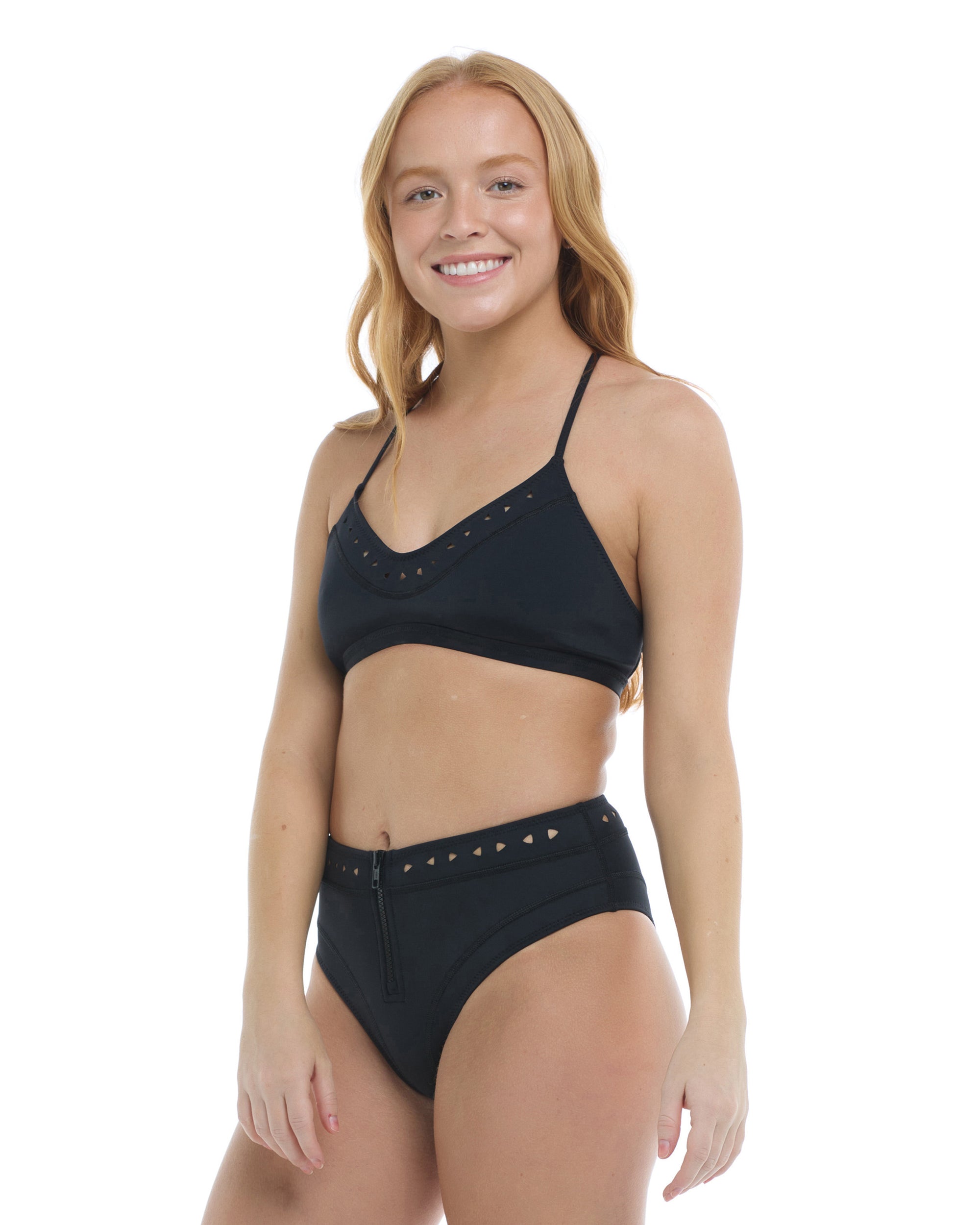 Constellation Ruth Fixed Triangle Swim Top - Black