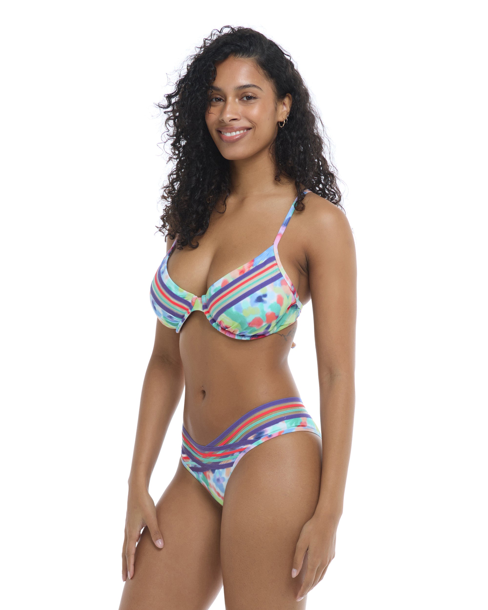 Posy Solo D-F Cup Bikini Top - Multi