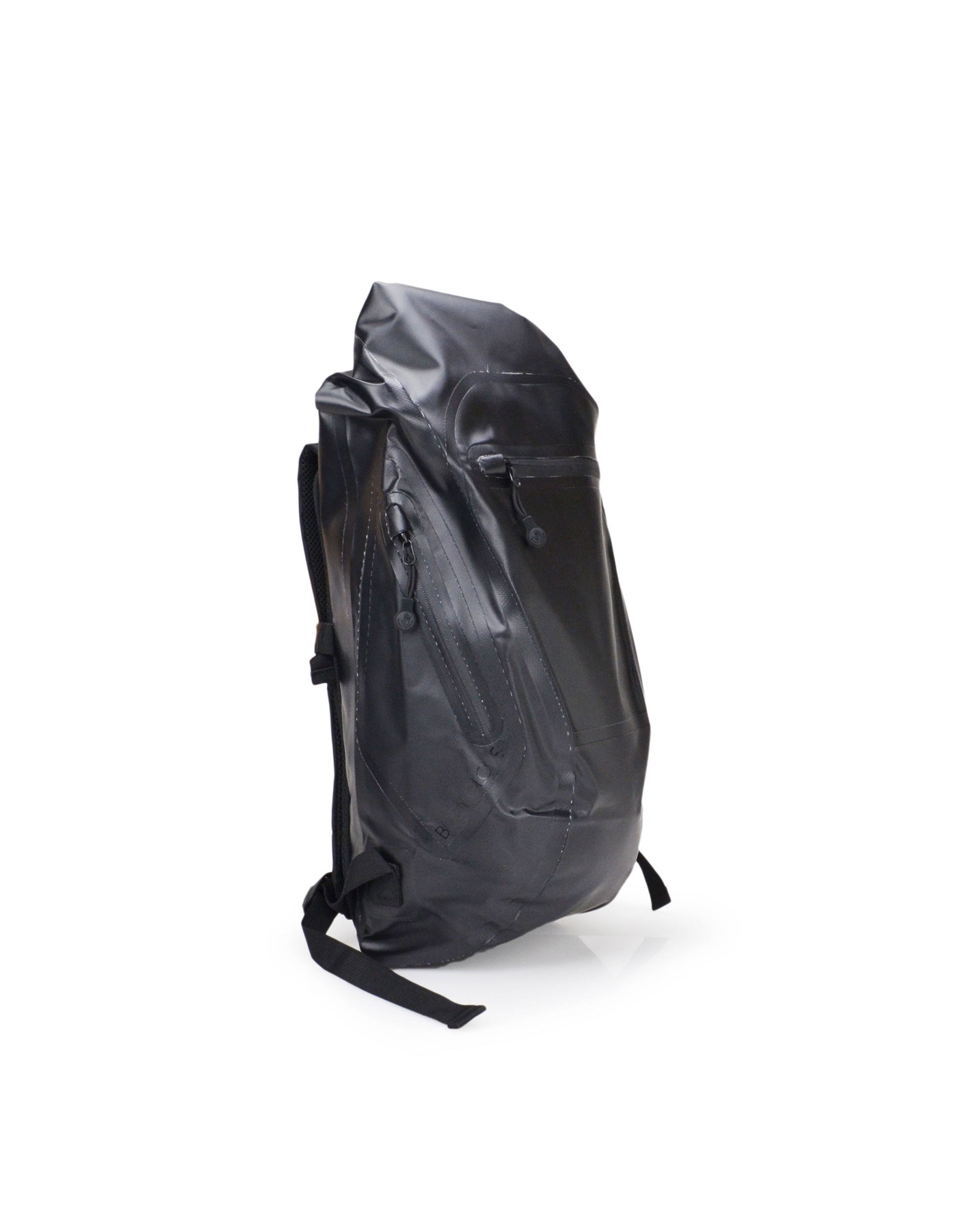 Advenire Waterproof Vertical Roll-Top Backpack - Black