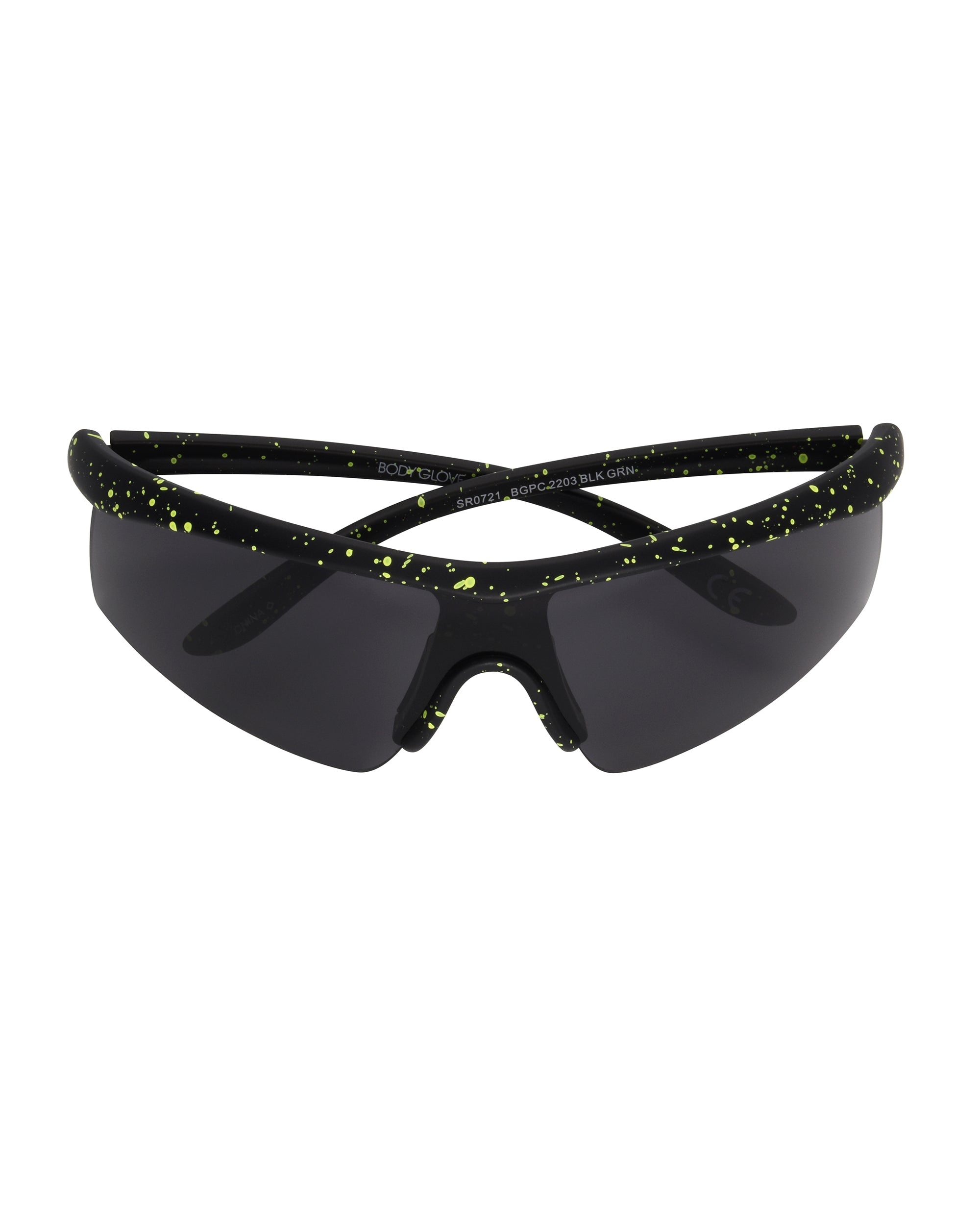 Born to Roam Blade Sunglasses - Black/Lime