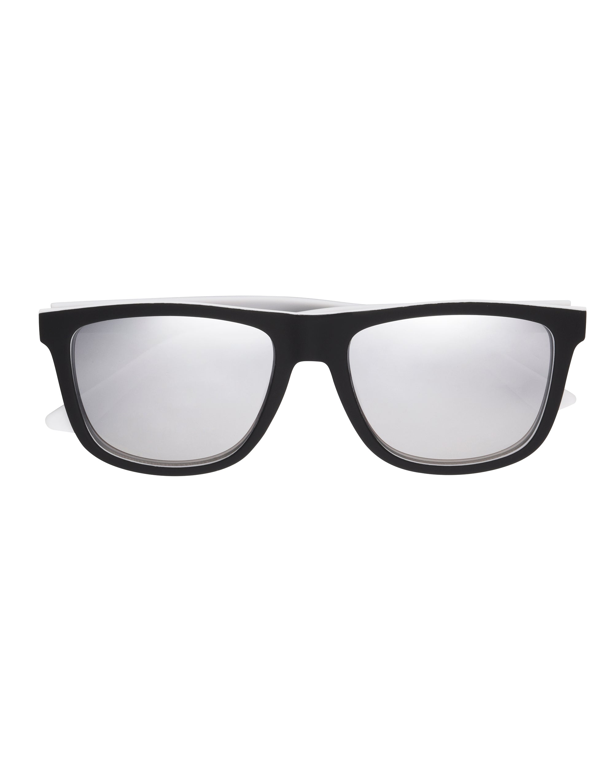 Talise Way-Style Frame Sunglasses - Black/White