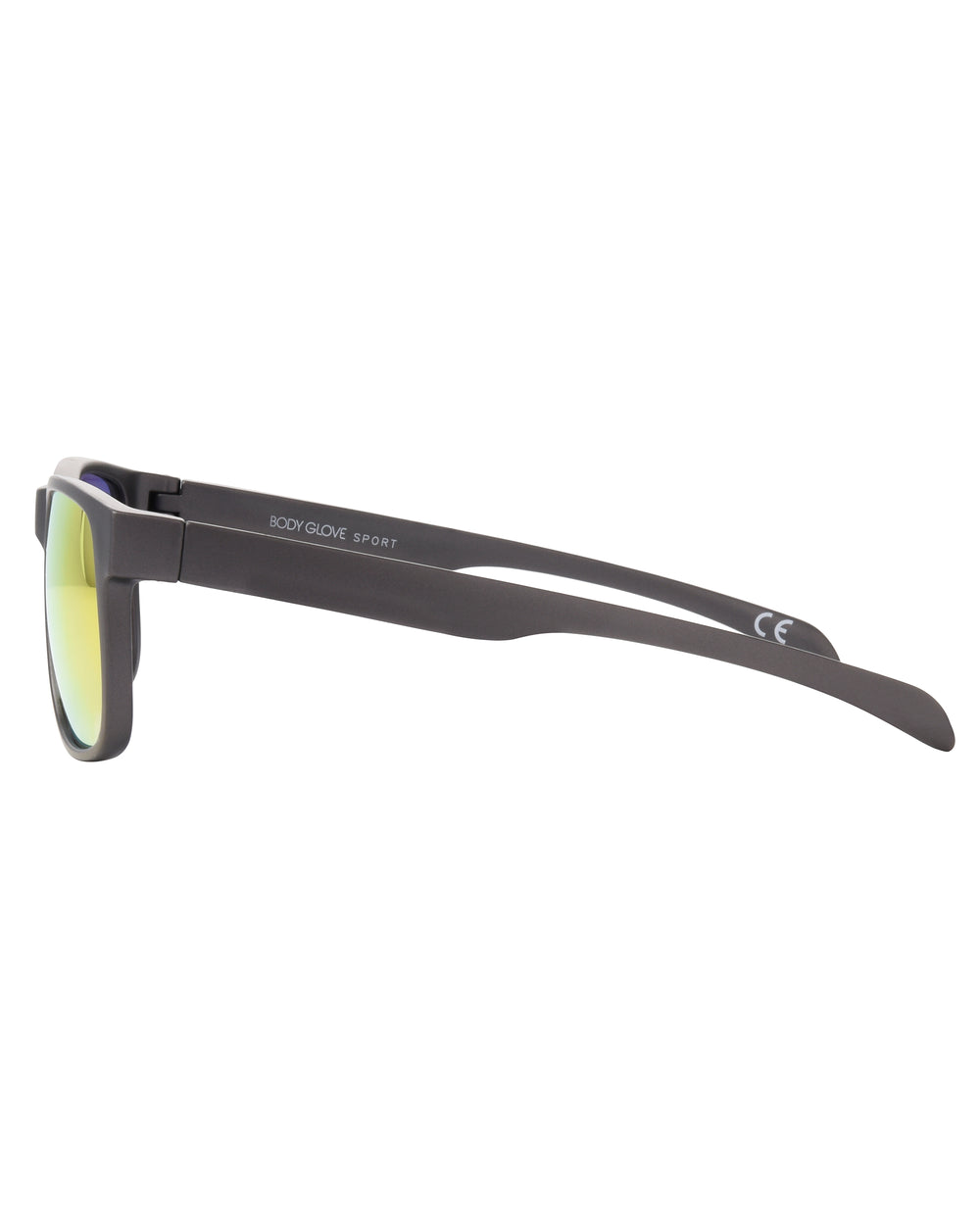 Body Glove Mens Reggie Rectangular Sunglasses in Charcoal, Polycarbonate