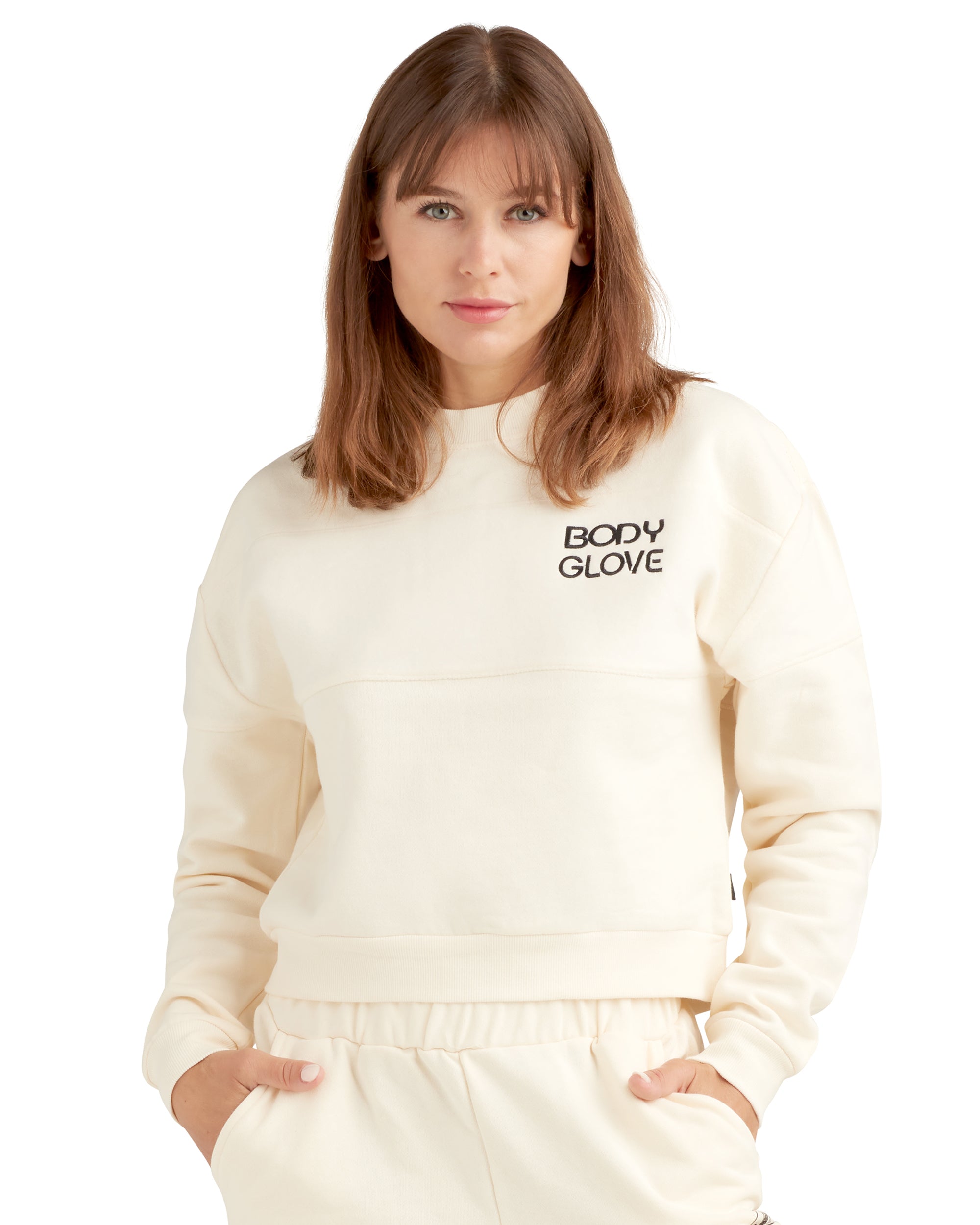 Kiss Me Buttercup Fleece Pullover - Cream