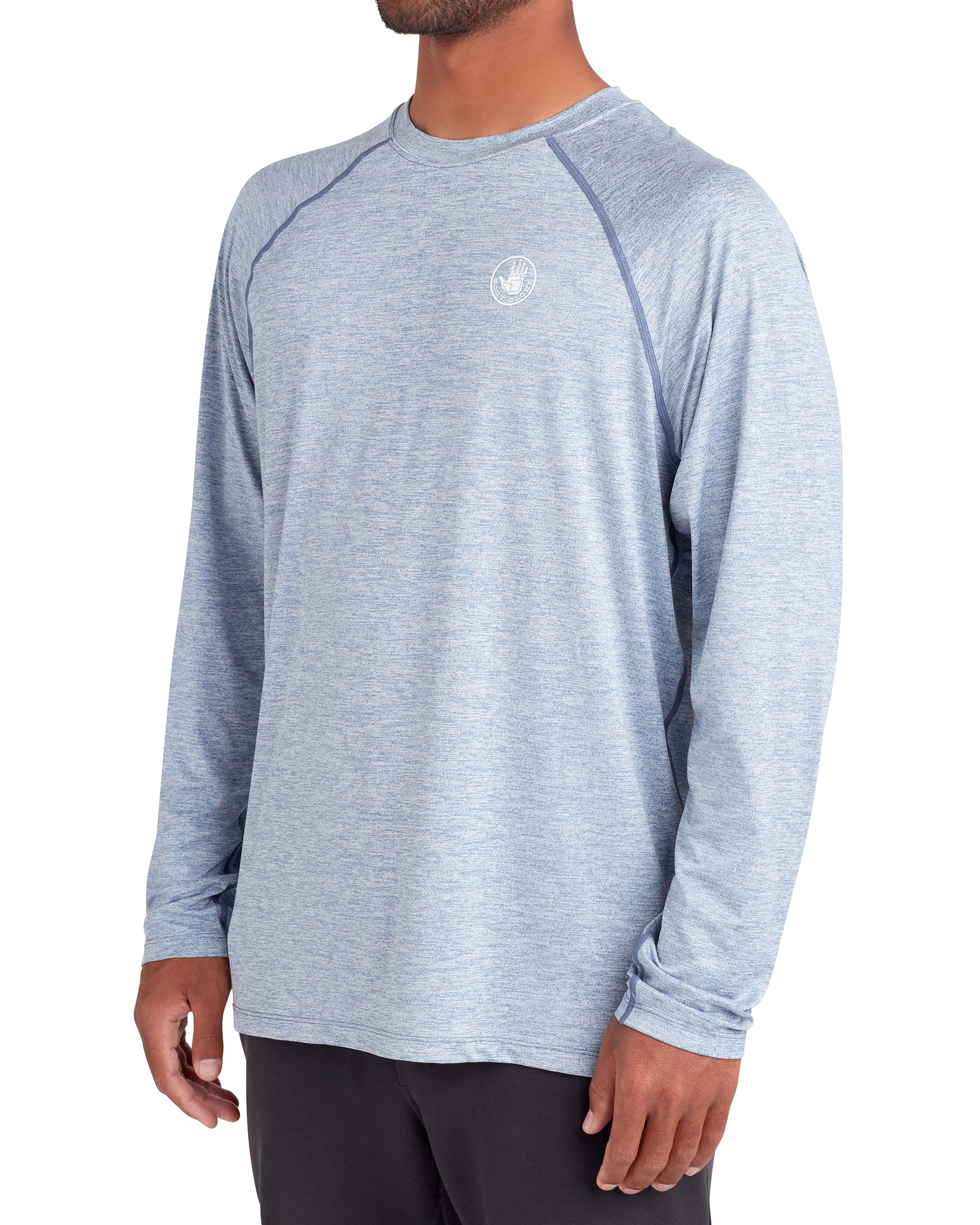 Long-Sleeved Raglan UPF 50+ T-Shirt - Blue