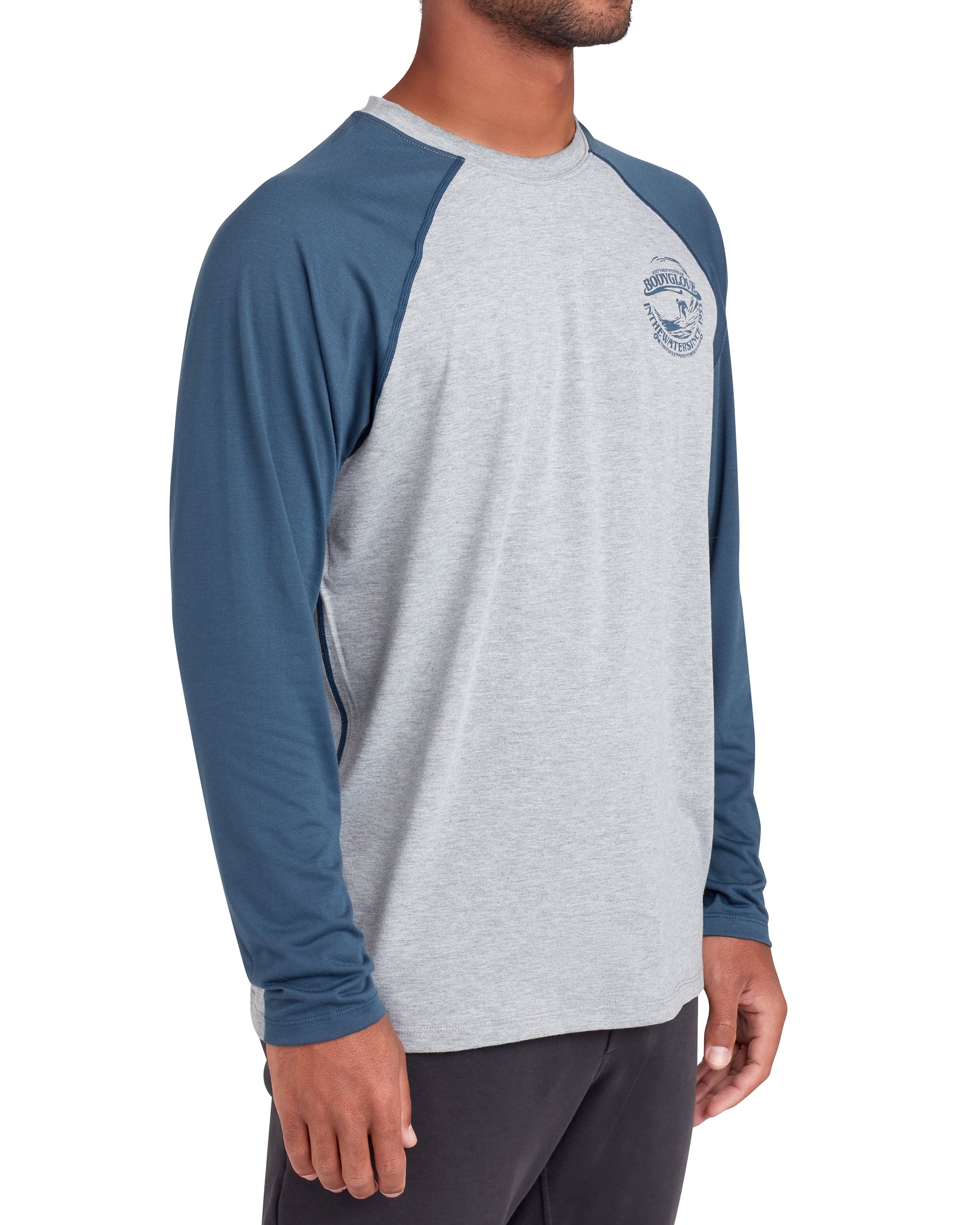 Long-Sleeved Raglan UPF 50+ T-Shirt - Heather