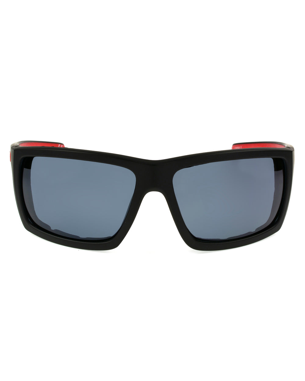 Sport Black with Red Accent Polarized Sunglasses