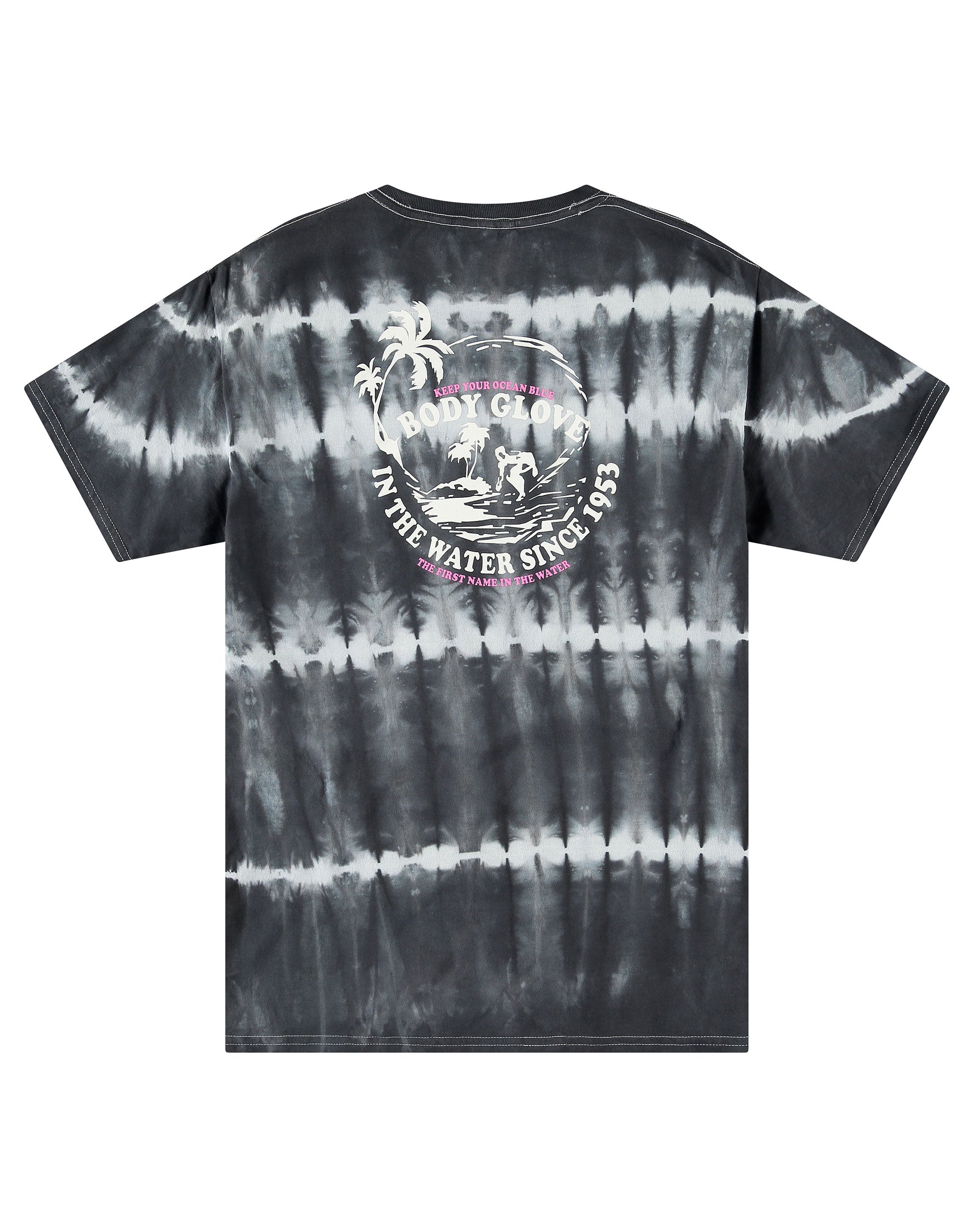 Waterborne Tie-Dye Short-Sleeved T-shirt - Black/White