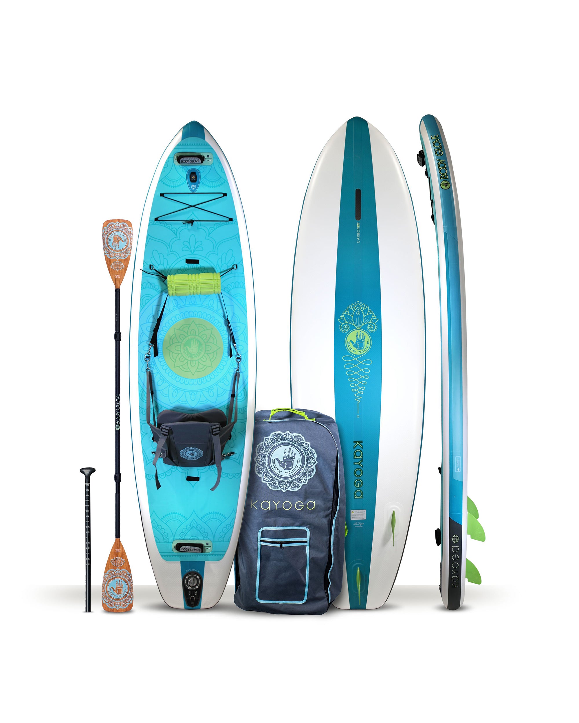 Kayoga 10'6" Inflatable Paddle Board - Turquoise/White