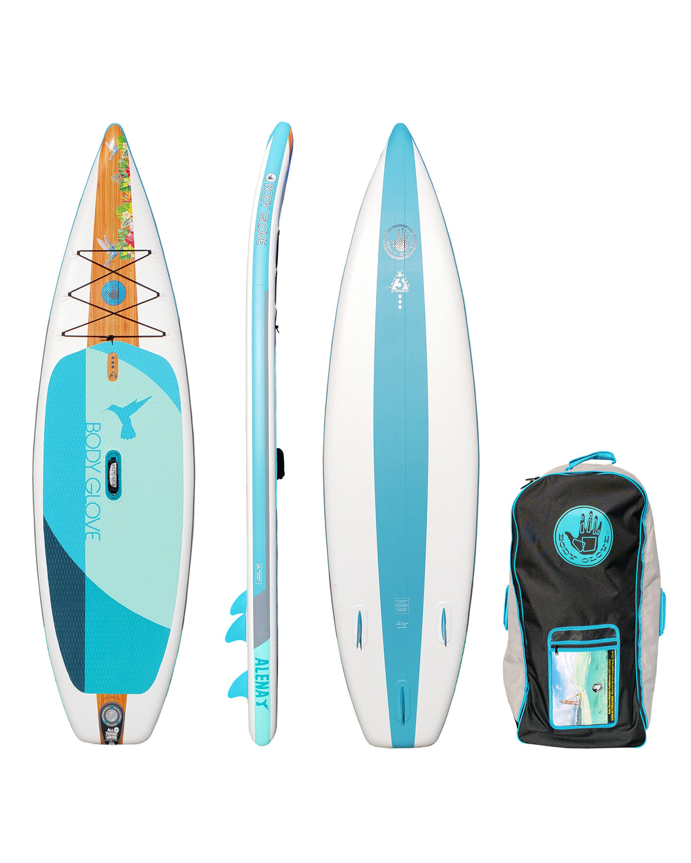 Dynamic 10'6 Inflatable Paddle Board - Blue/Green - Body Glove