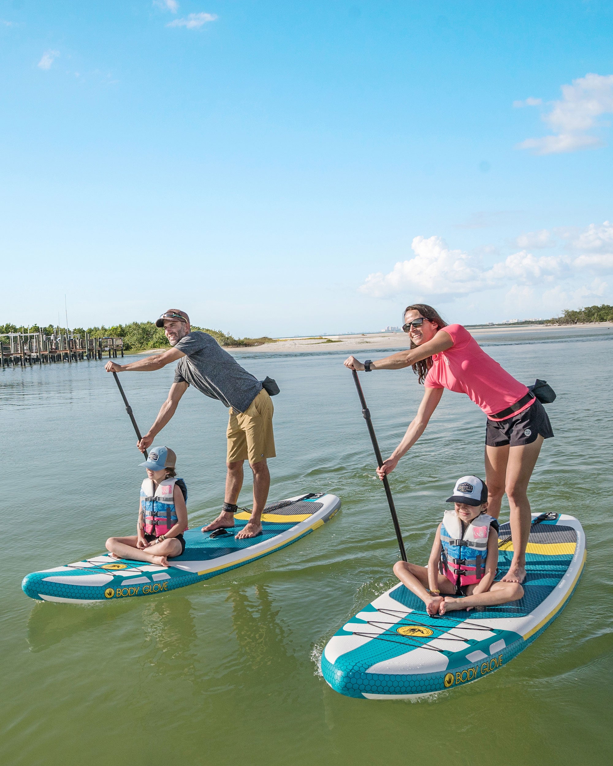 Navigator+ 10'6" Inflatable Paddle Board - Aqua/White