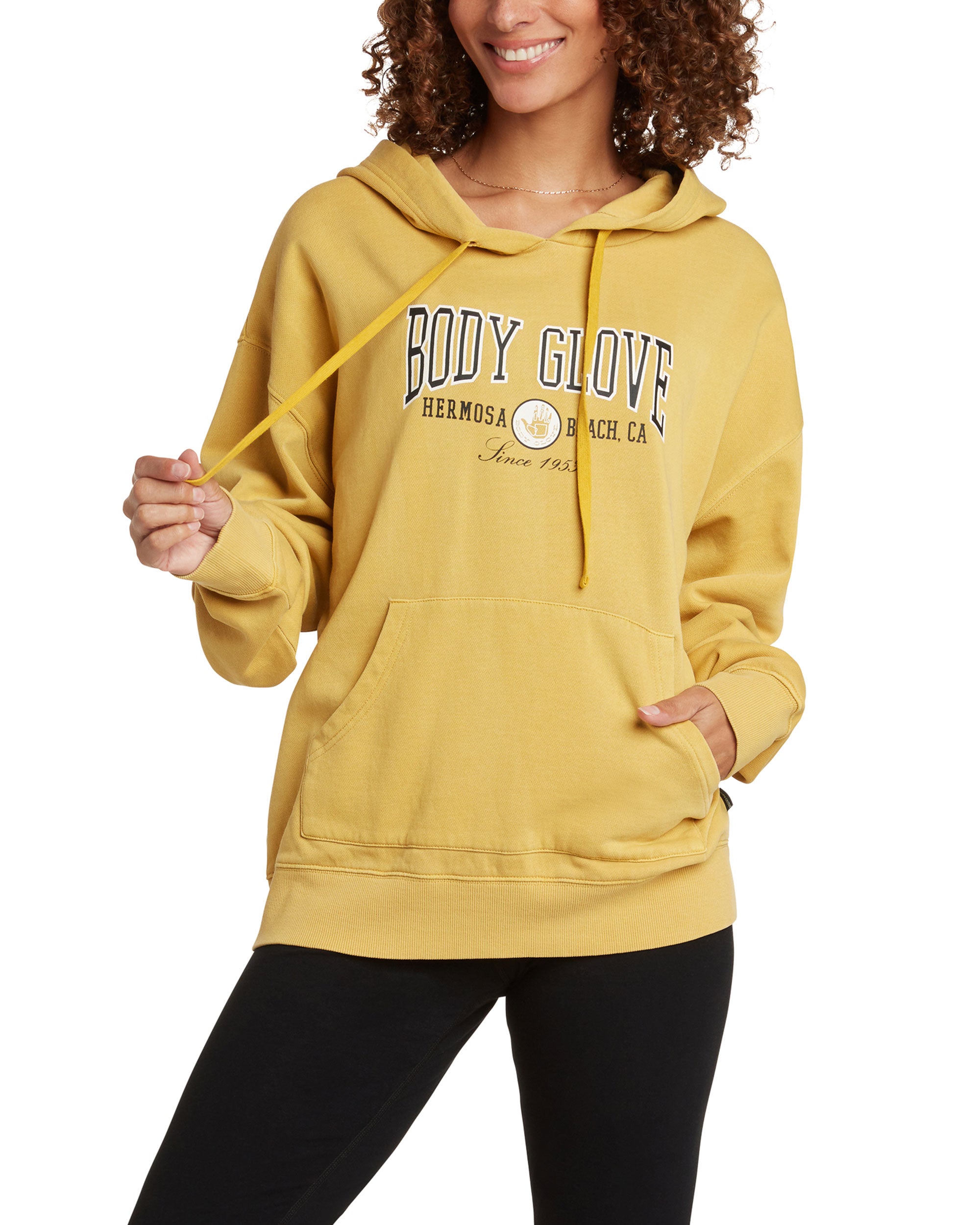 Prep School Chill Fleece Hoodie - Gold