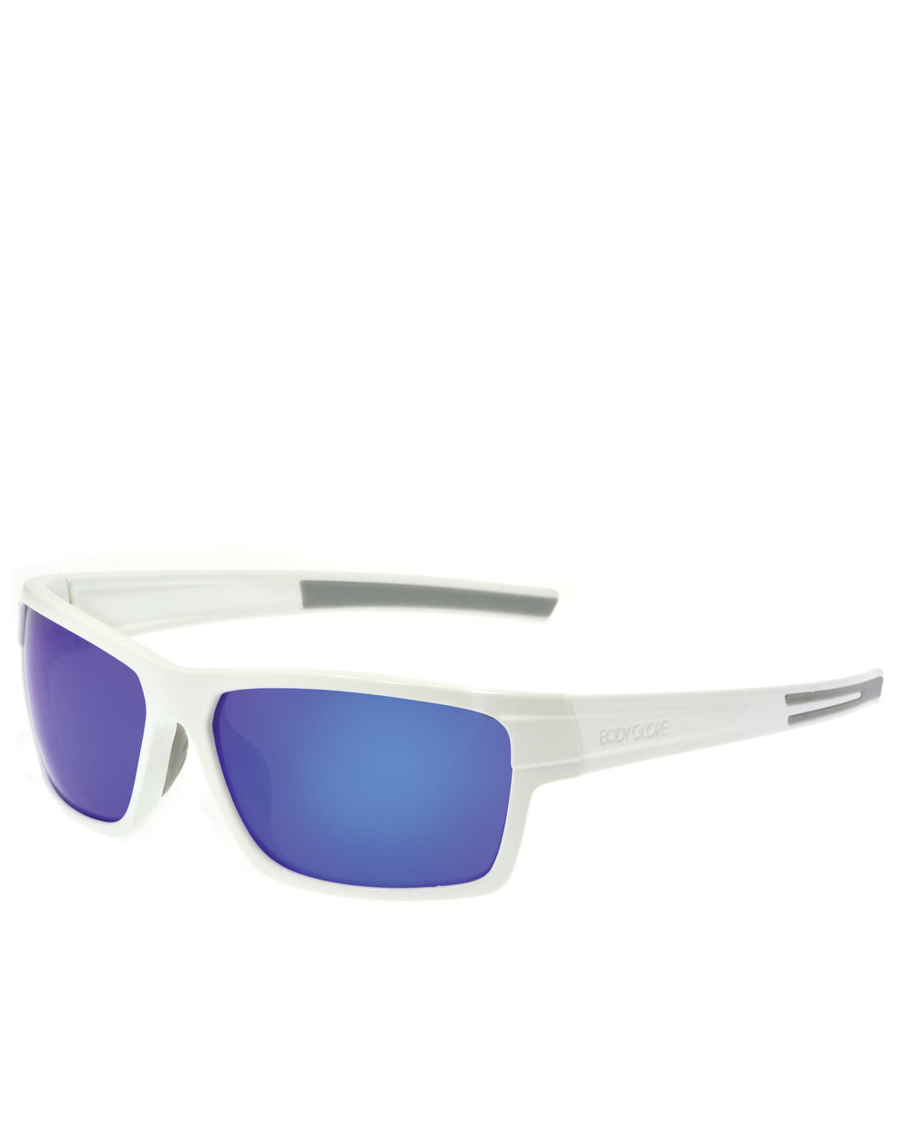 Men's Vapor 18 Polarized Sport Sunglasses - White - Body Glove